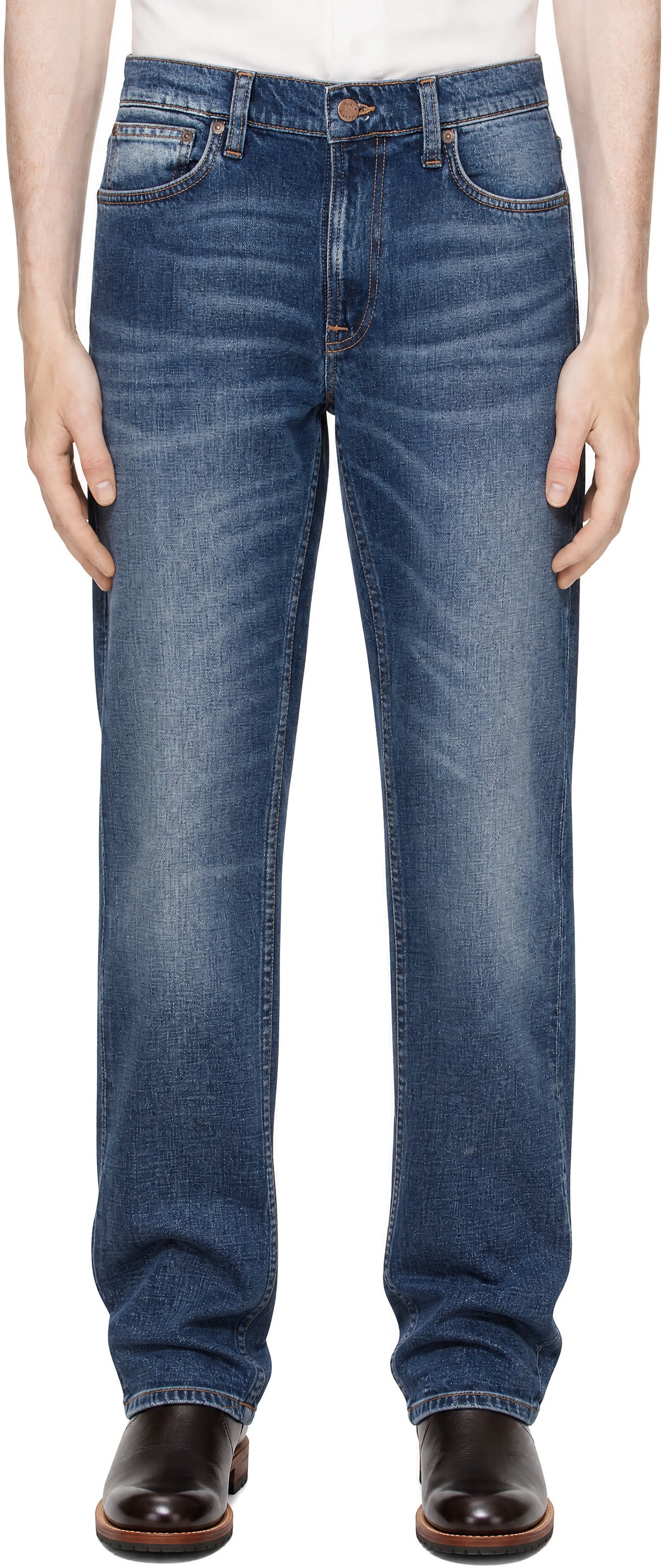 Nudie Jeans - Blue Lean Dean Jeans