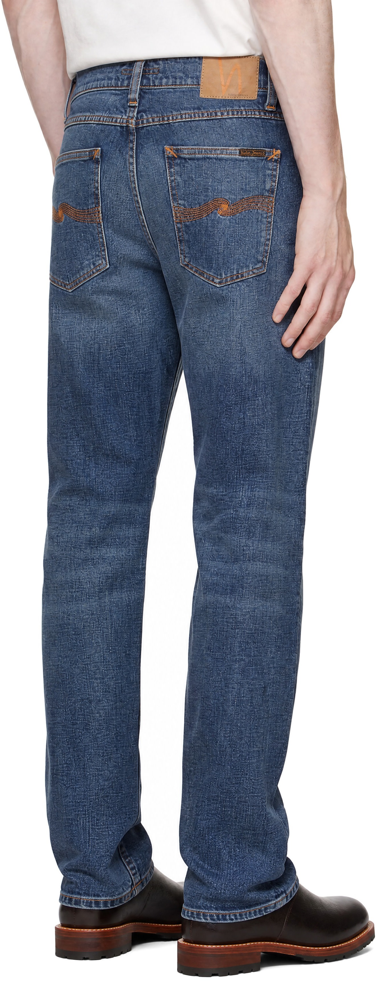 Nudie Jeans - Jean Lean Dean bleu