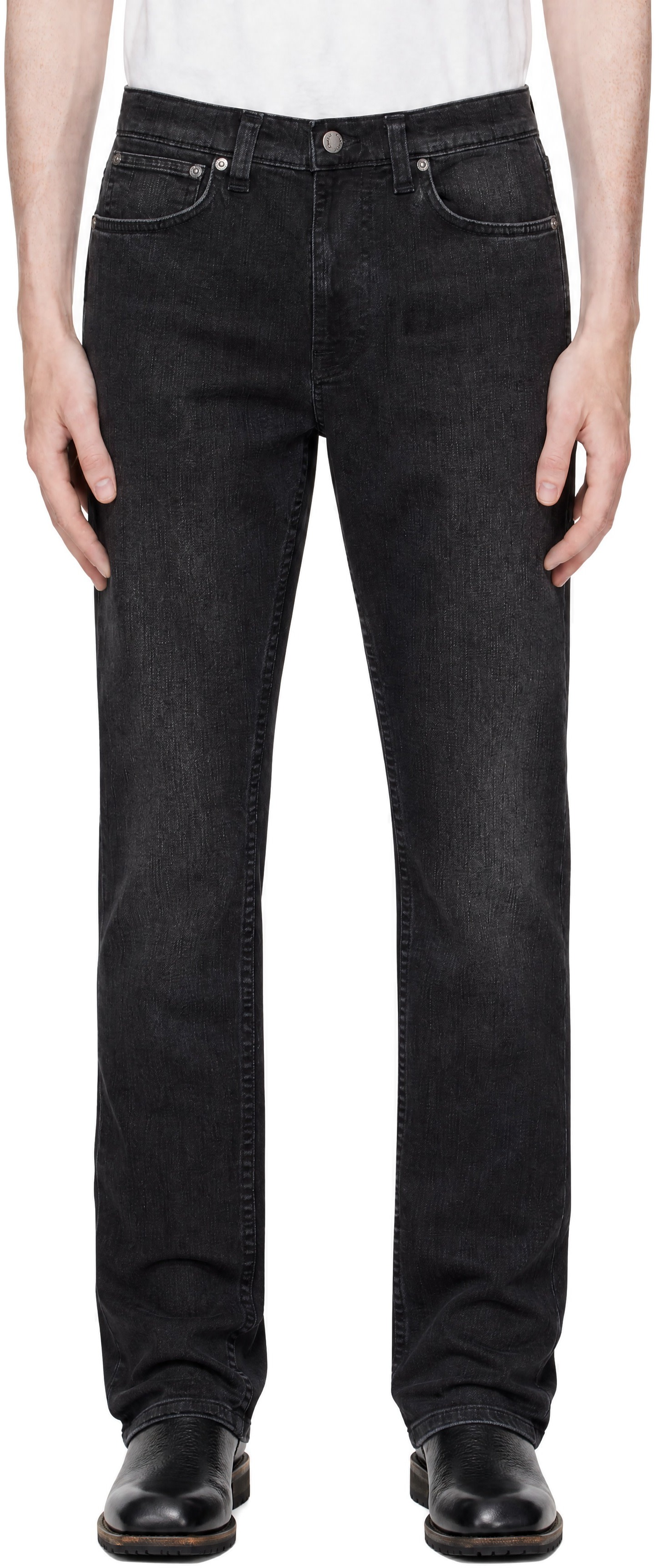 Nudie Jeans - Black Lean Dean Jeans