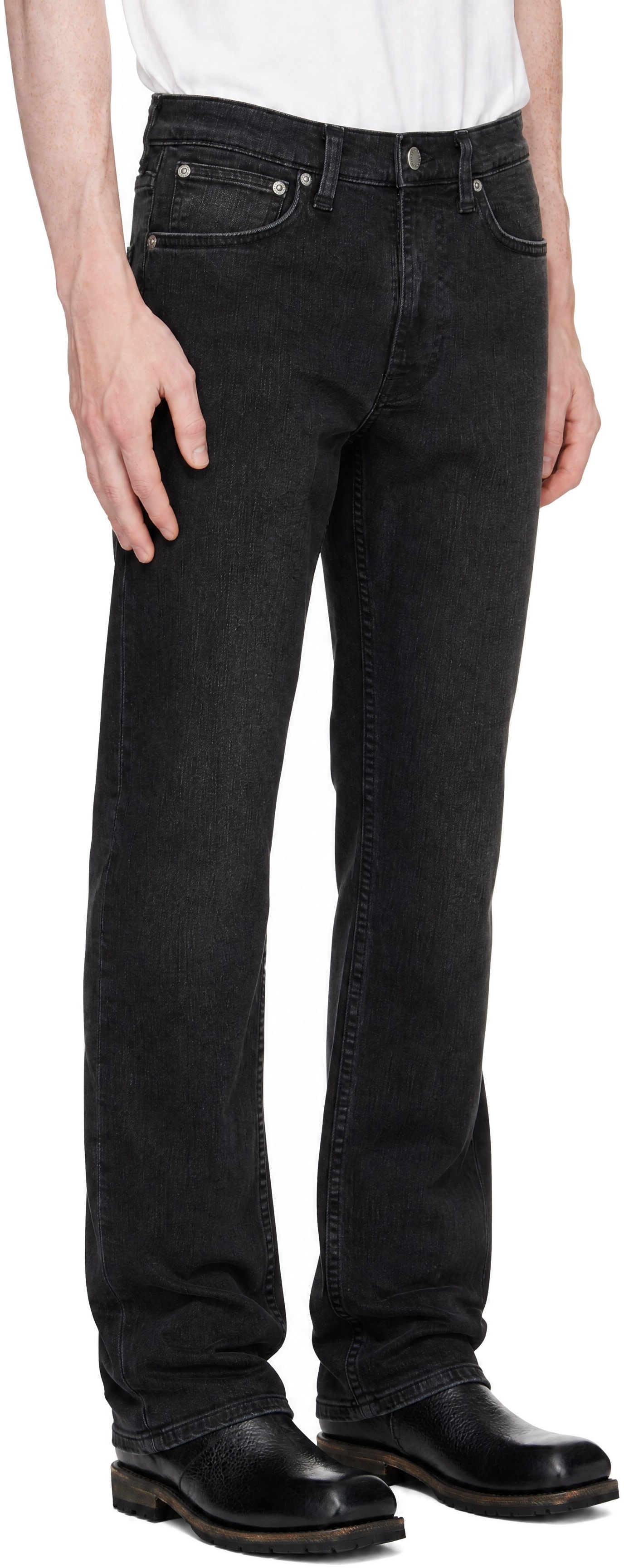 Nudie Jeans - Black Lean Dean Jeans