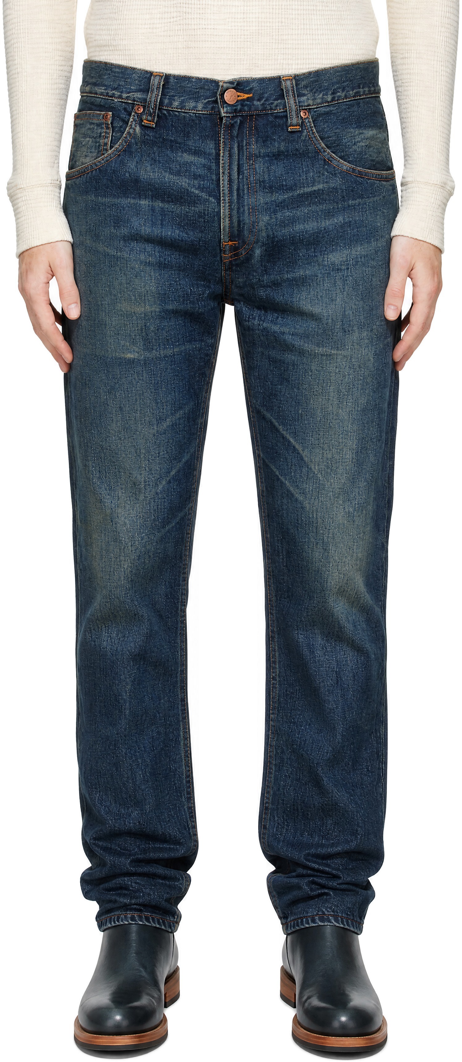 Nudie Jeans - Jean Gritty Jackson bleu