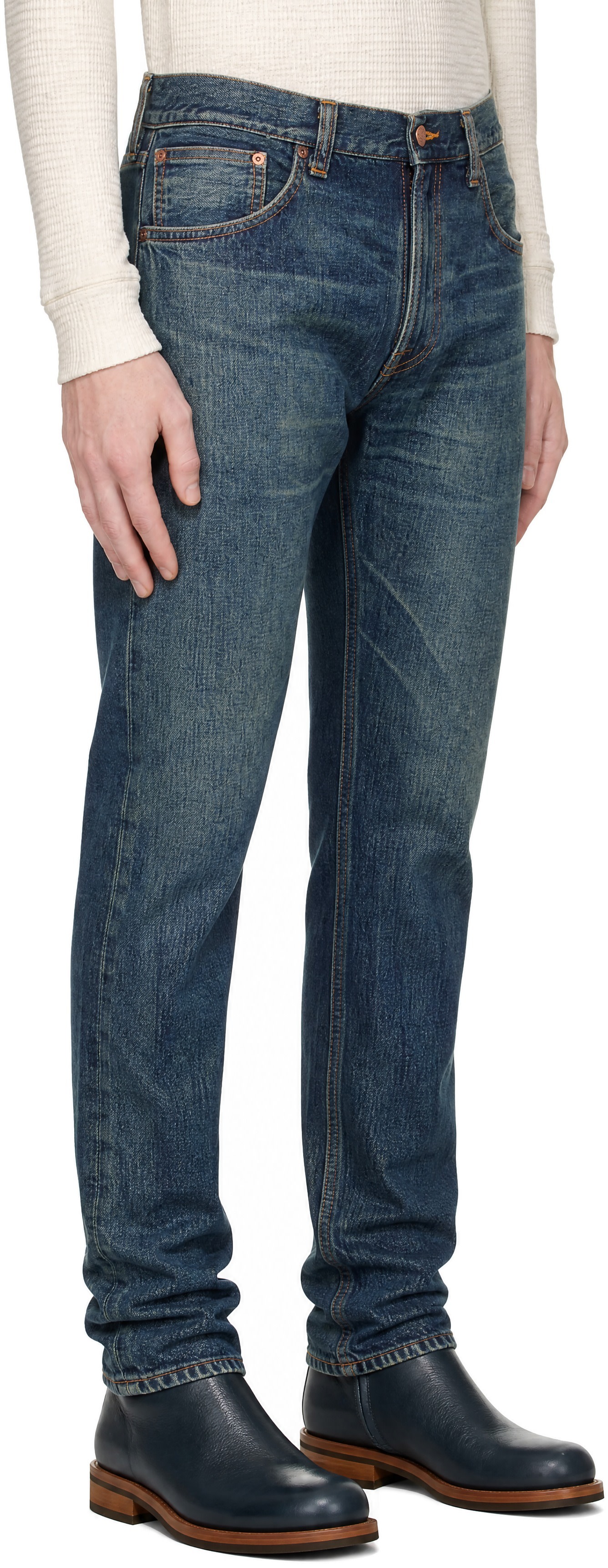 Nudie Jeans - Blue Gritty Jackson Jeans