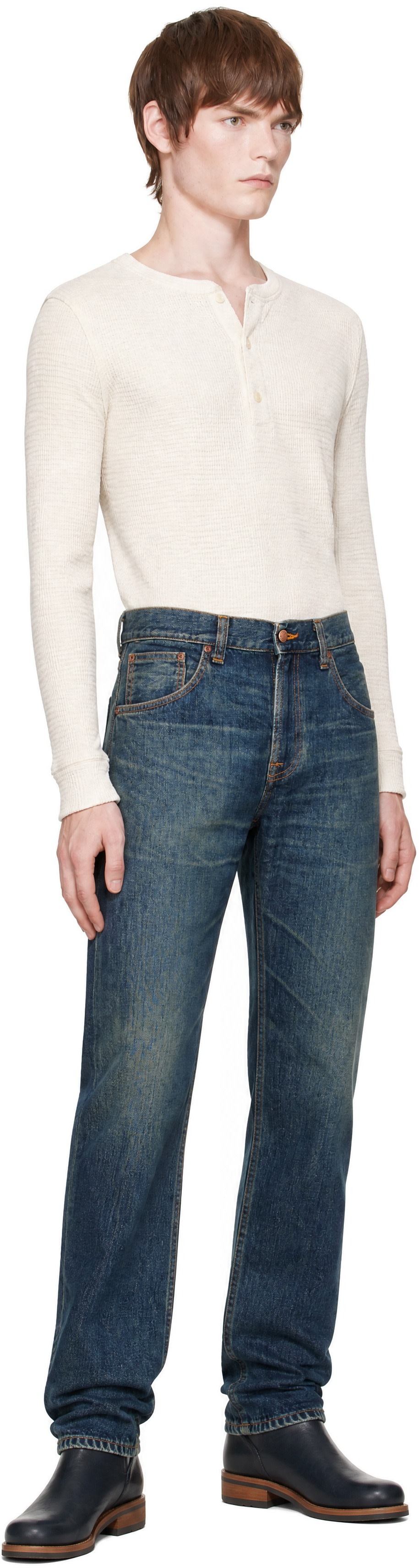 Nudie Jeans - Blue Gritty Jackson Jeans