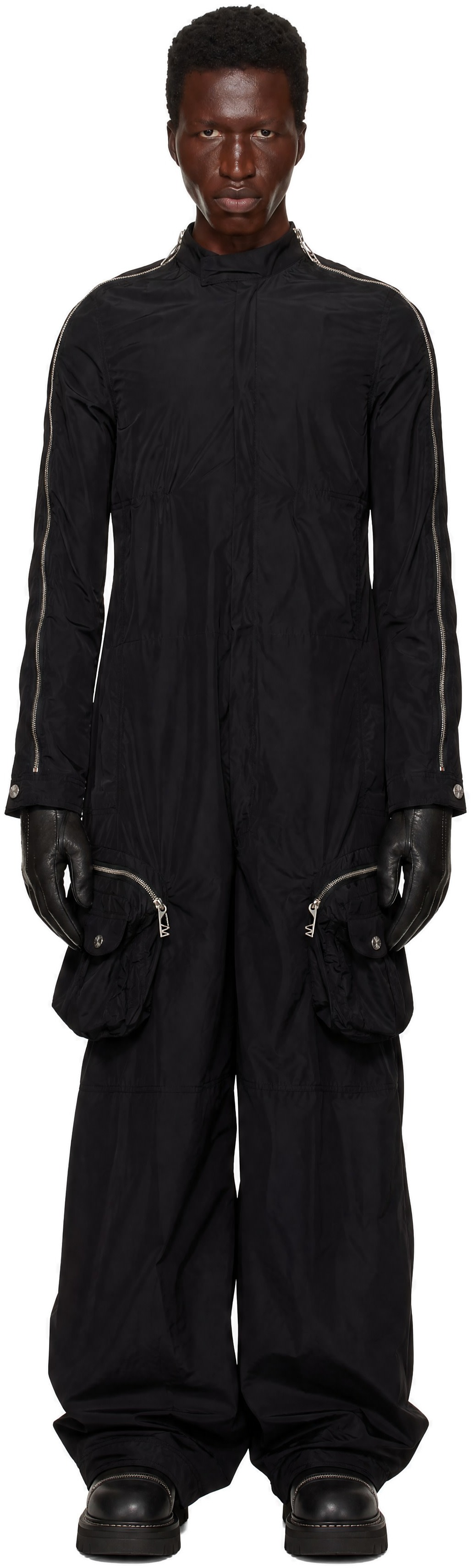 FFFPOSTALSERVICE - Combinaison de style aviateur noire