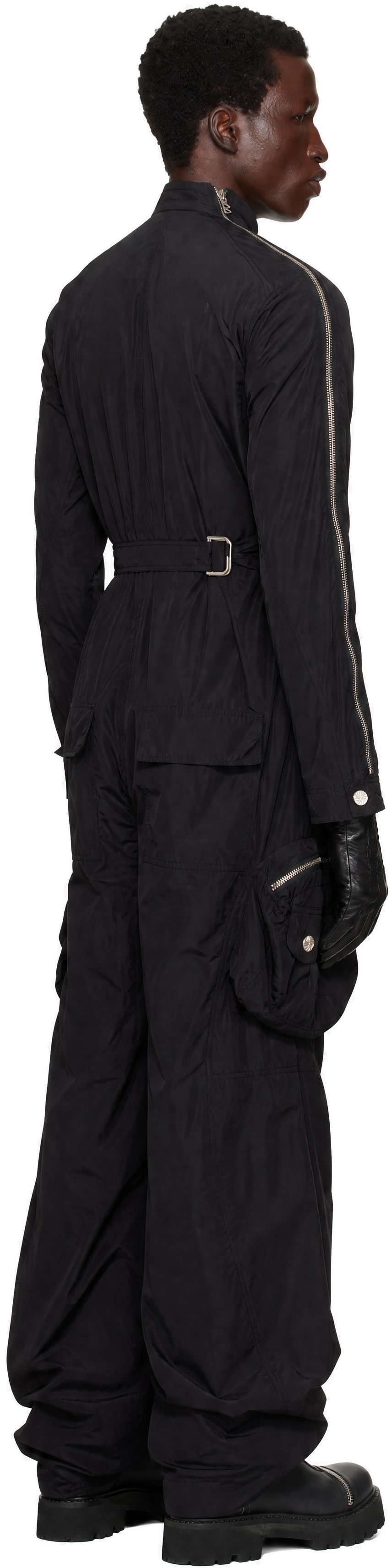 FFFPOSTALSERVICE - Combinaison de style aviateur noire