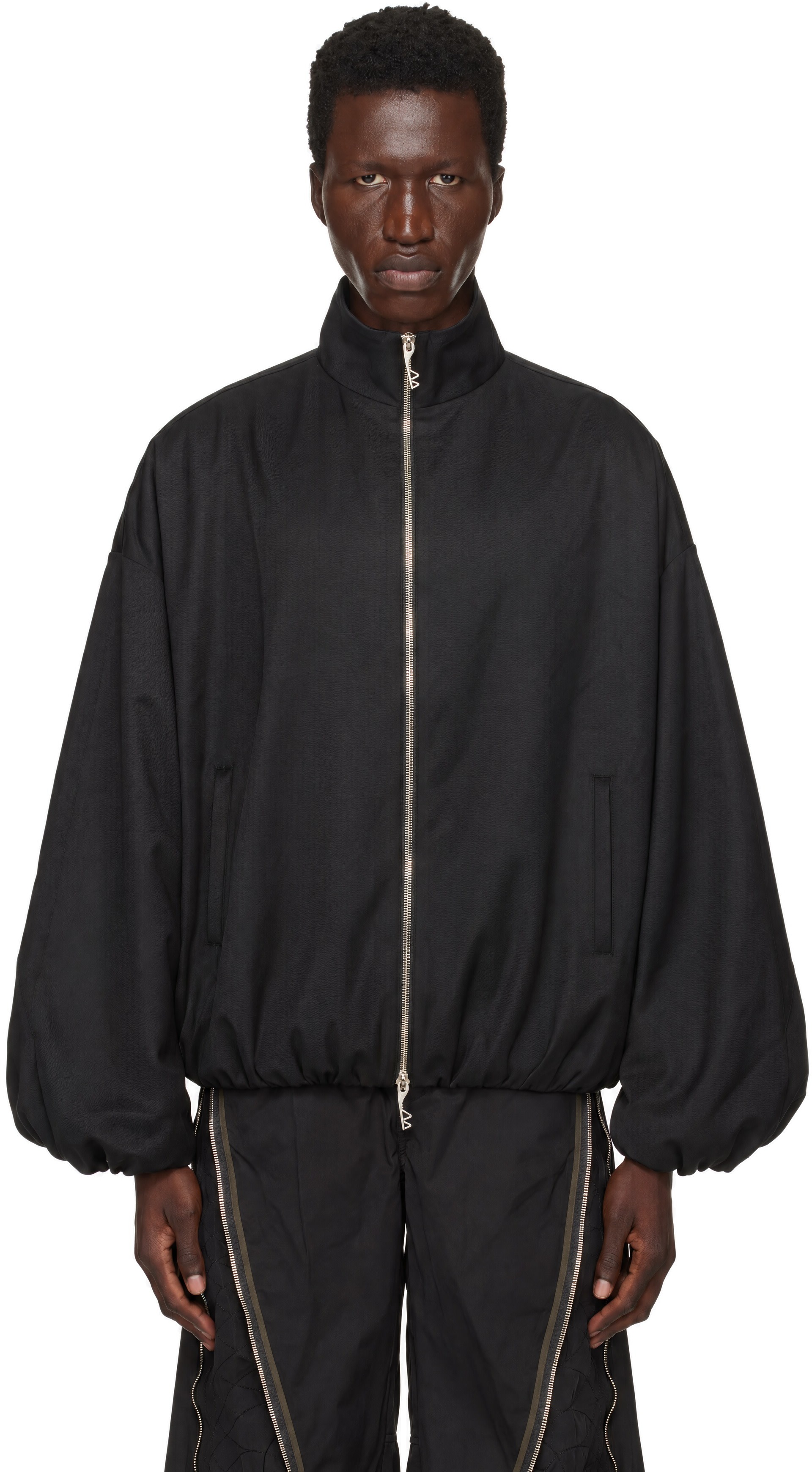 FFFPOSTALSERVICE - Black Wool Track Jacket