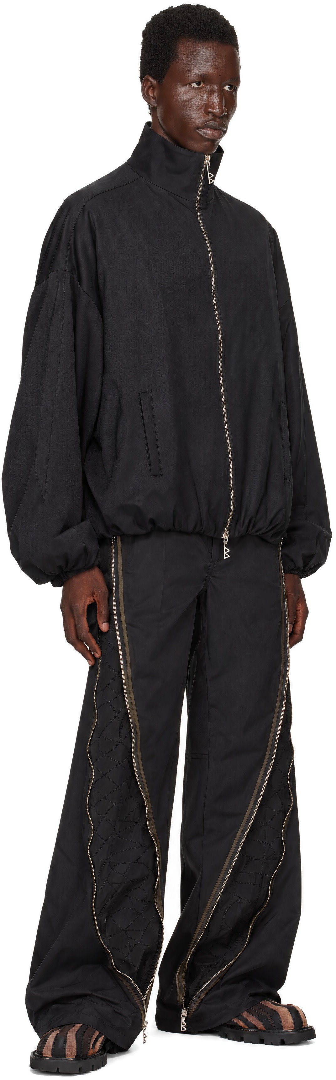 FFFPOSTALSERVICE - Black Wool Track Jacket