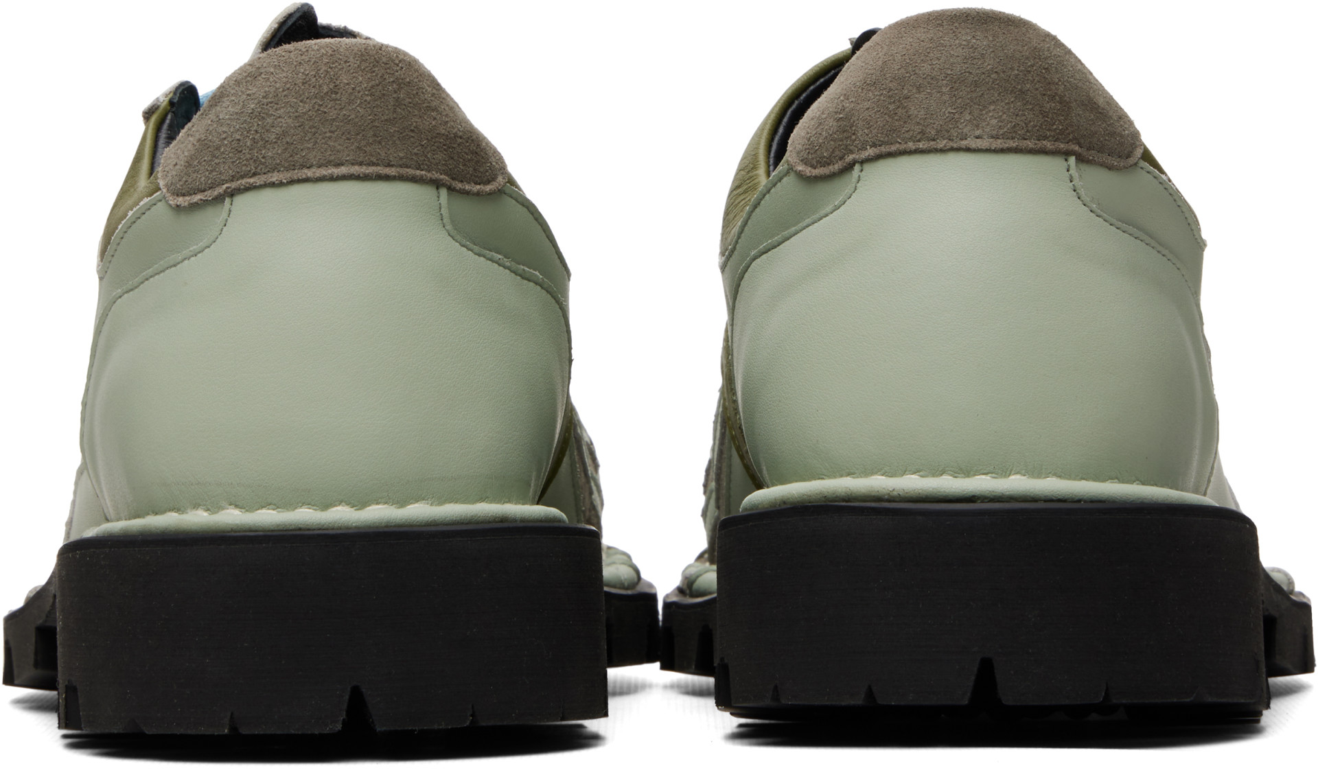 FFFPOSTALSERVICE - Green Banner Lace-Up Derbys
