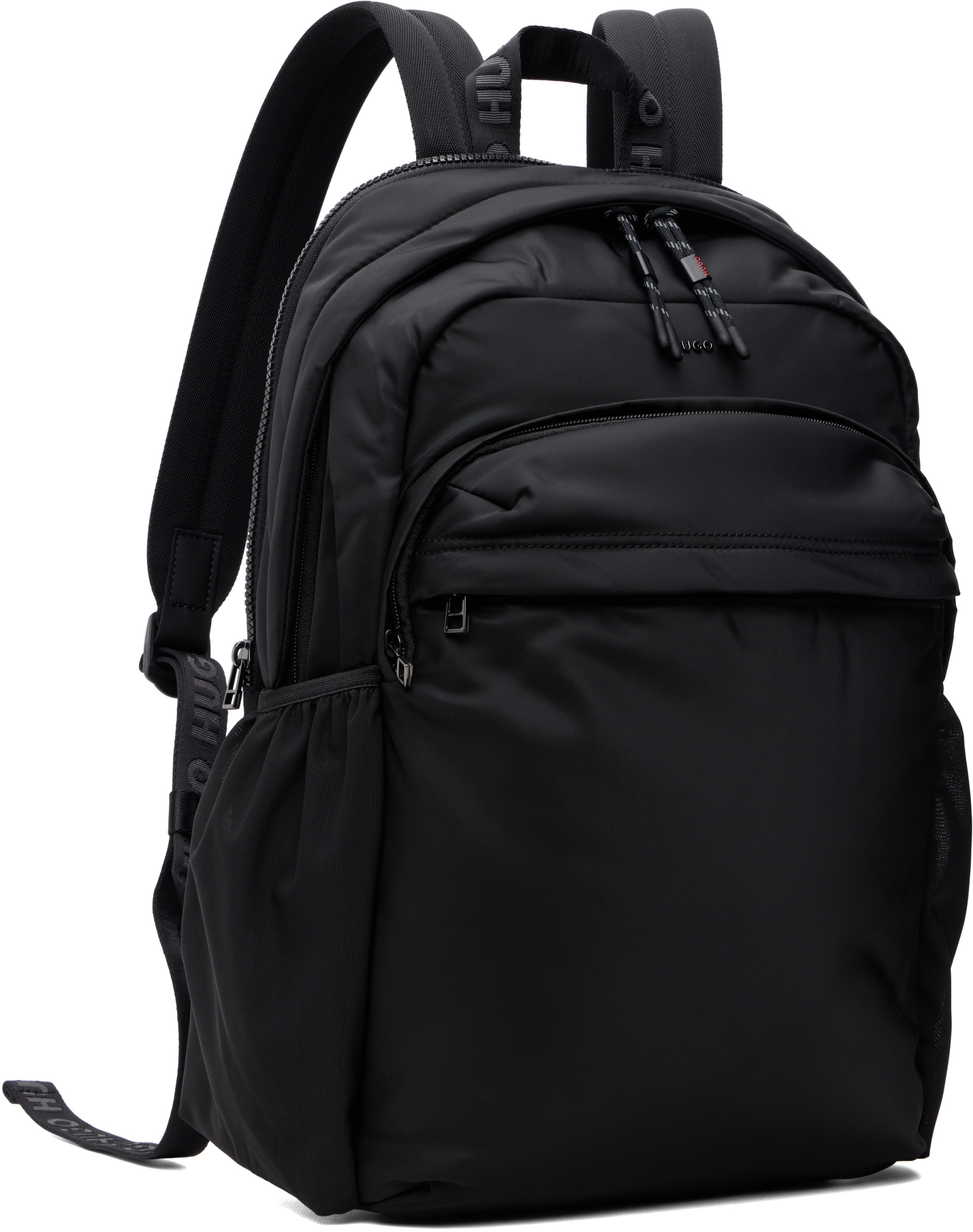 Hugo - Black Satin Backpack