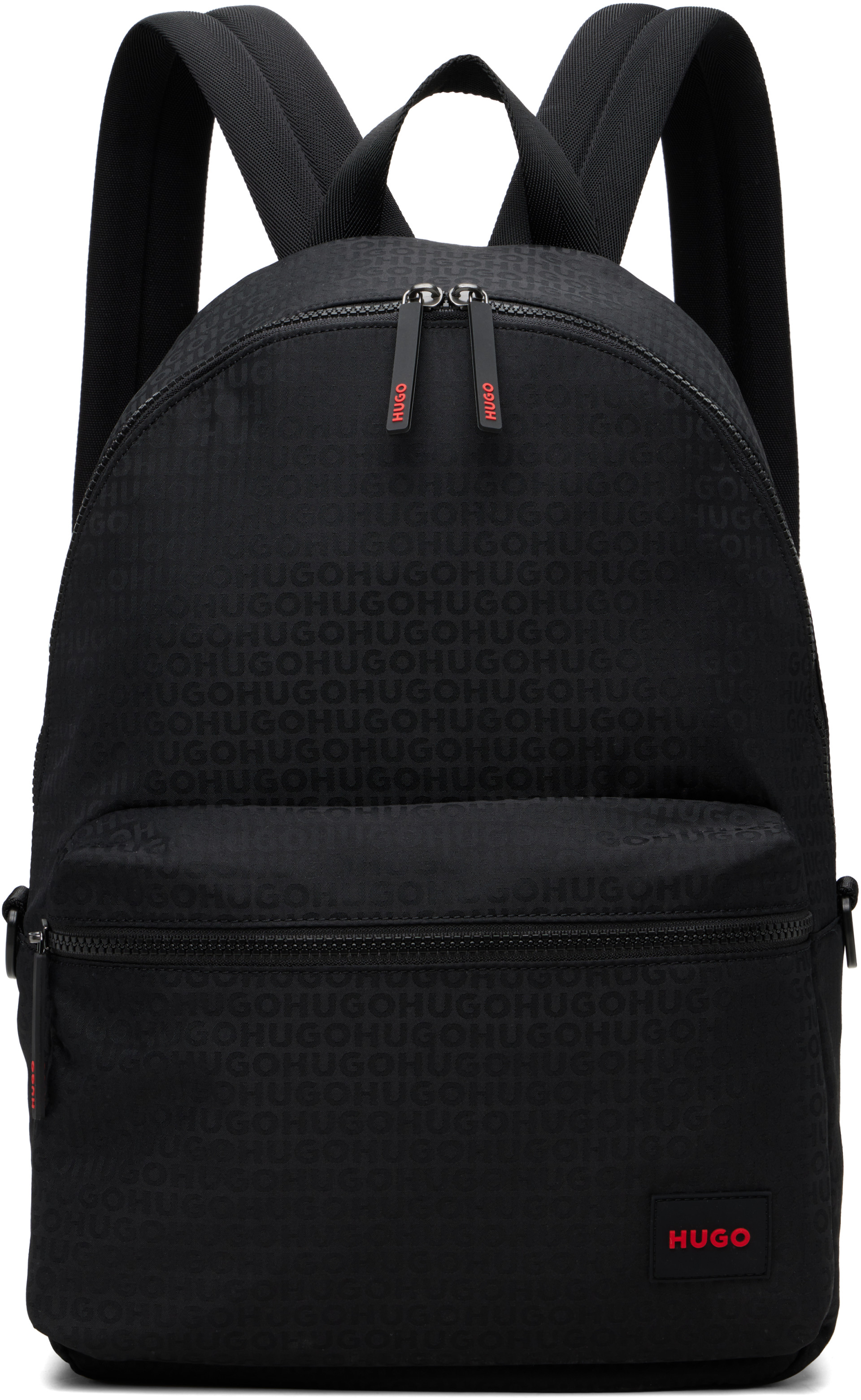 Hugo - Black Jacquard Backpack