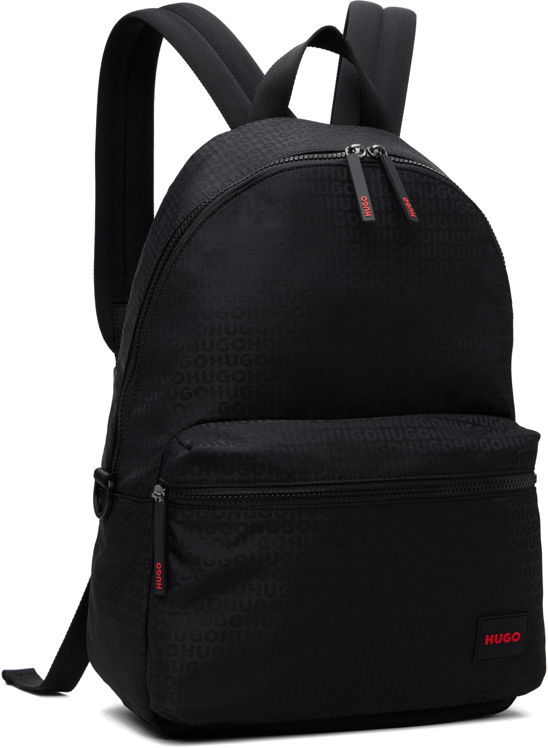 Hugo - Black Jacquard Backpack