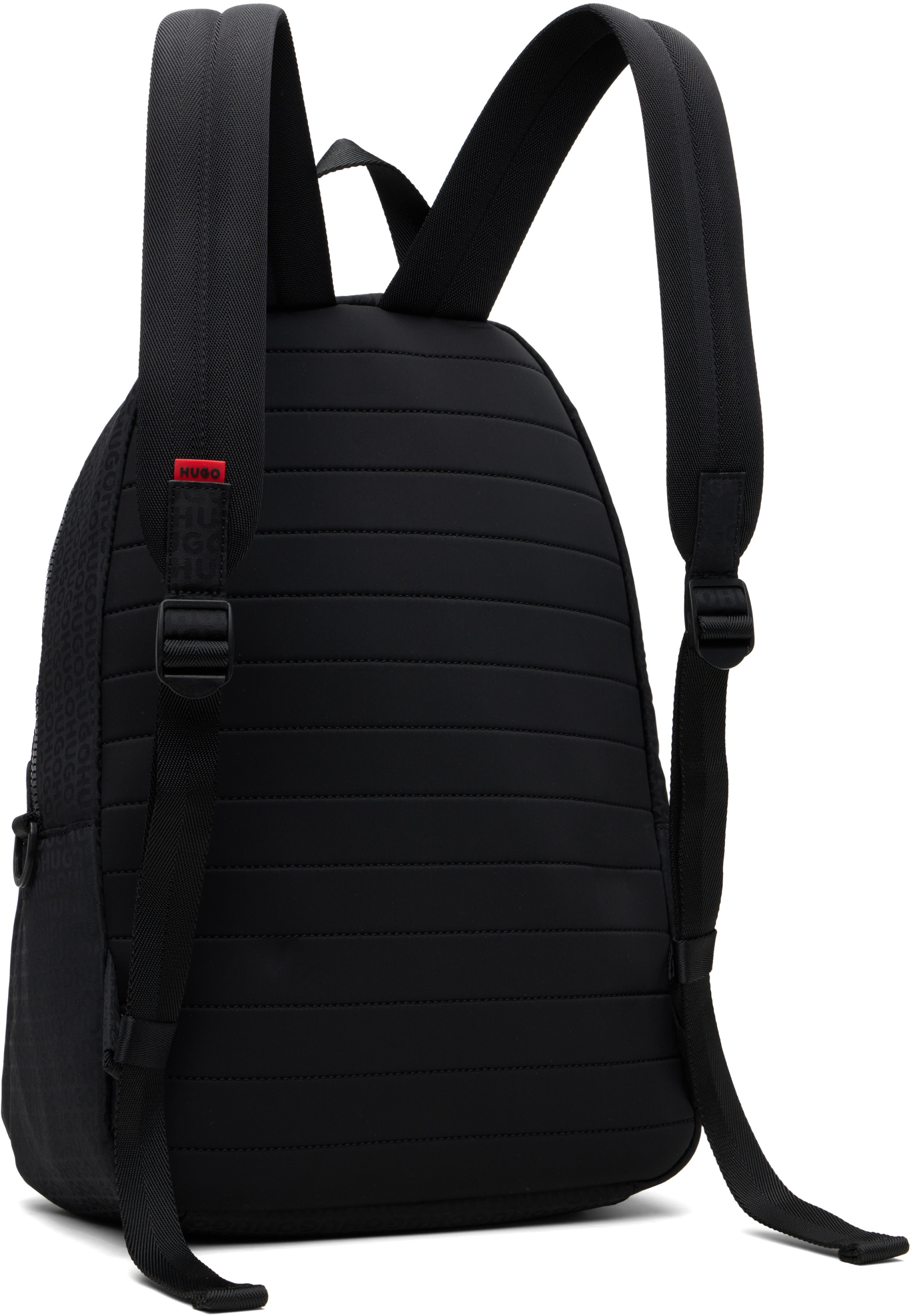 Hugo - Black Jacquard Backpack