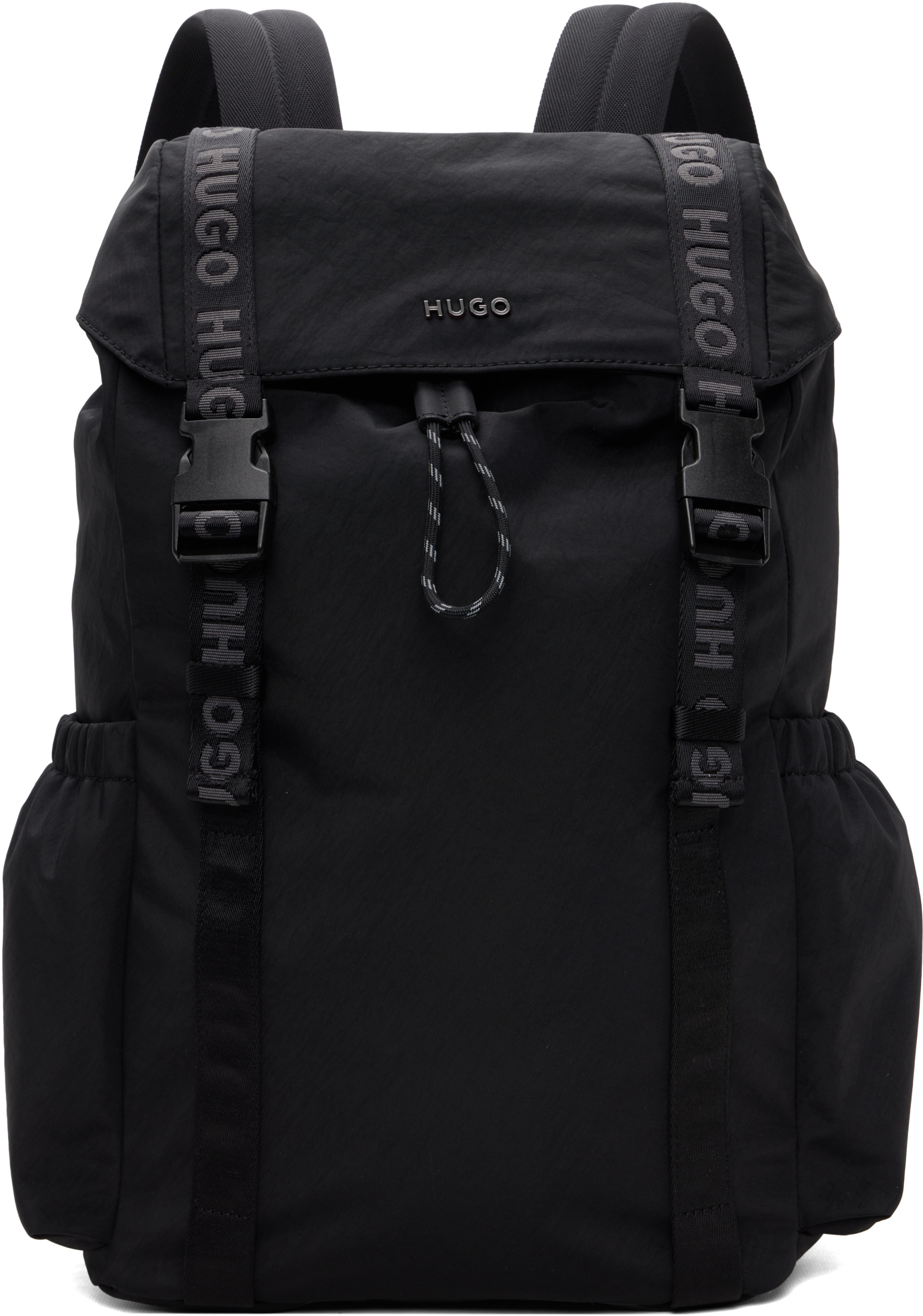 Hugo - Black Darwstring Backpack