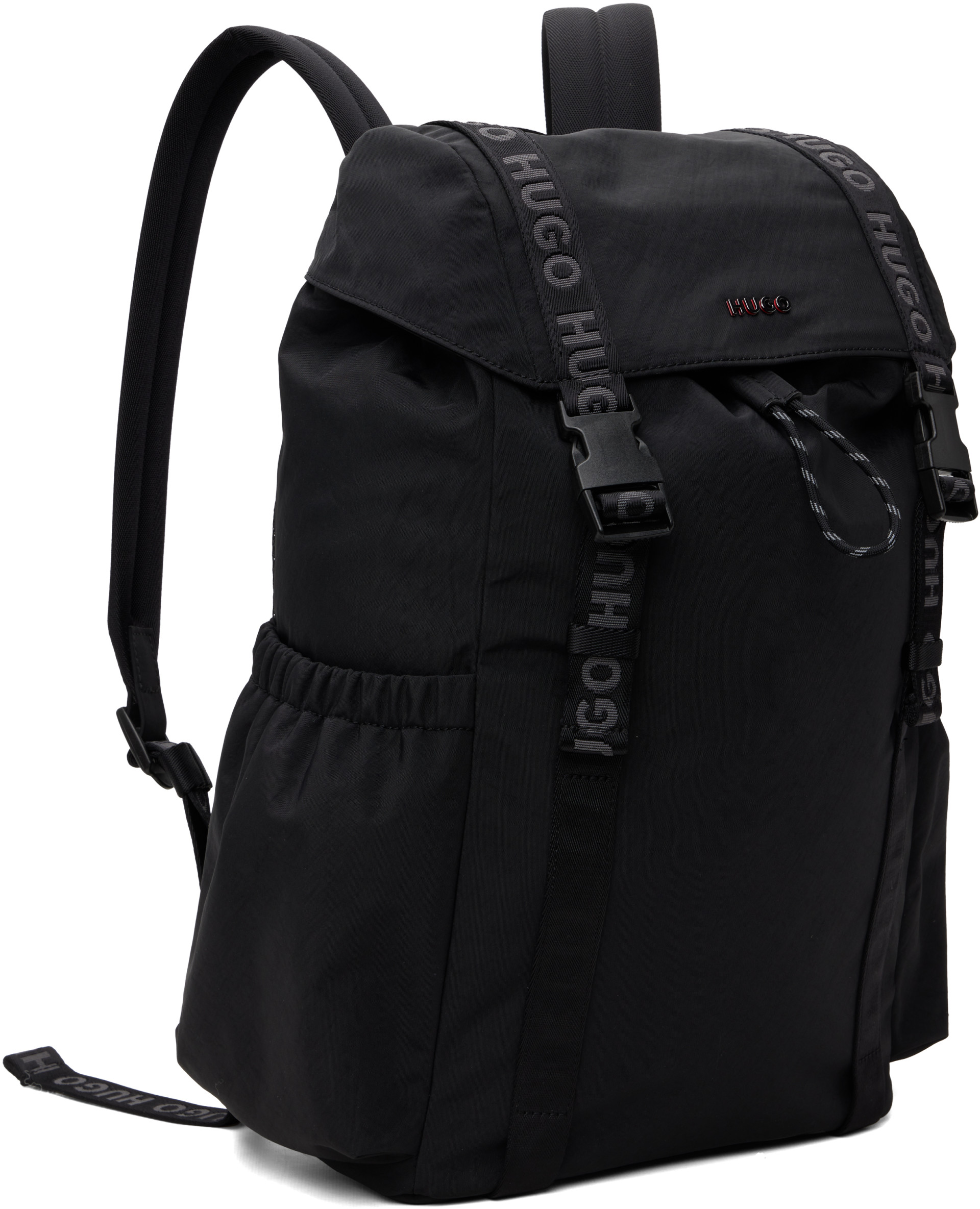 Hugo - Black Darwstring Backpack