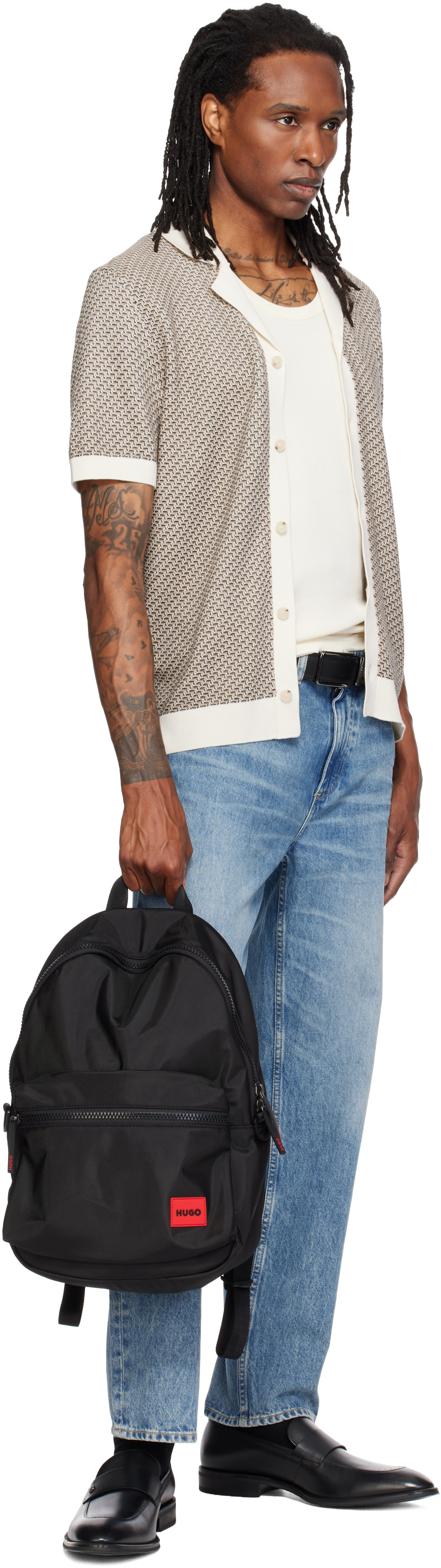 Hugo - Black Canvas Backpack