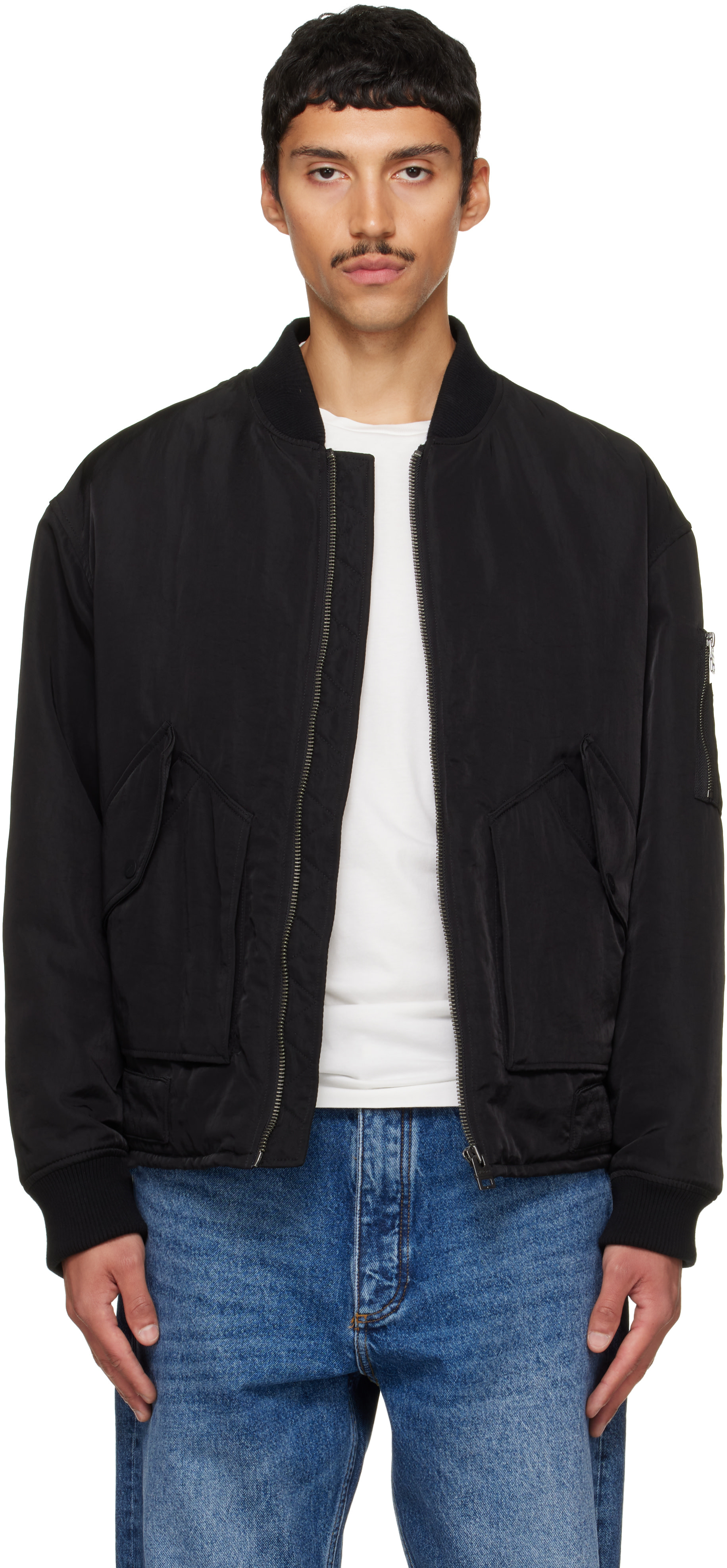 Hugo - Black Technical Bomber Jacket