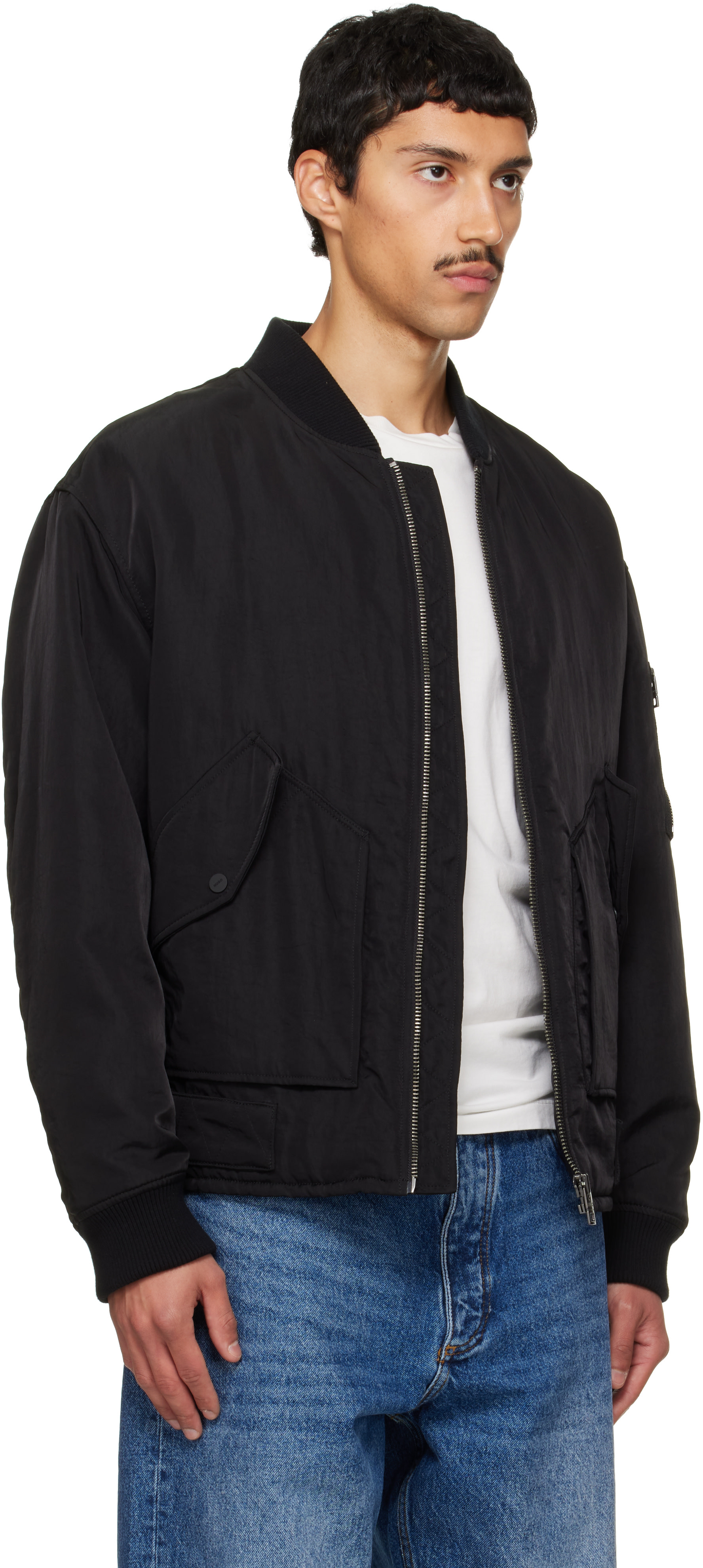 Hugo - Black Technical Bomber Jacket