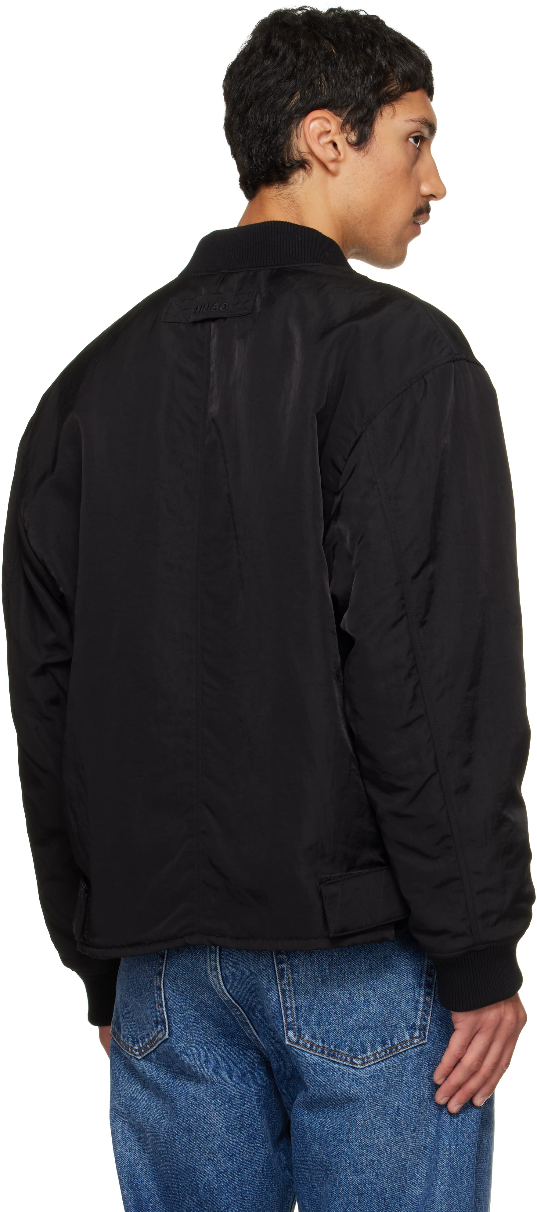 Hugo - Black Technical Bomber Jacket