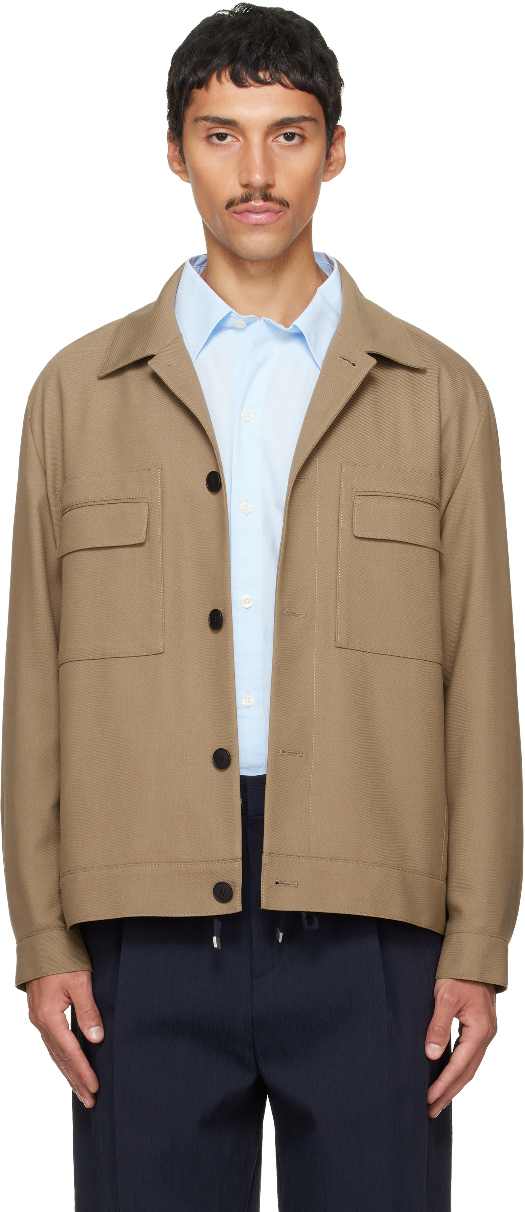 Hugo - Blouson ajusté beige