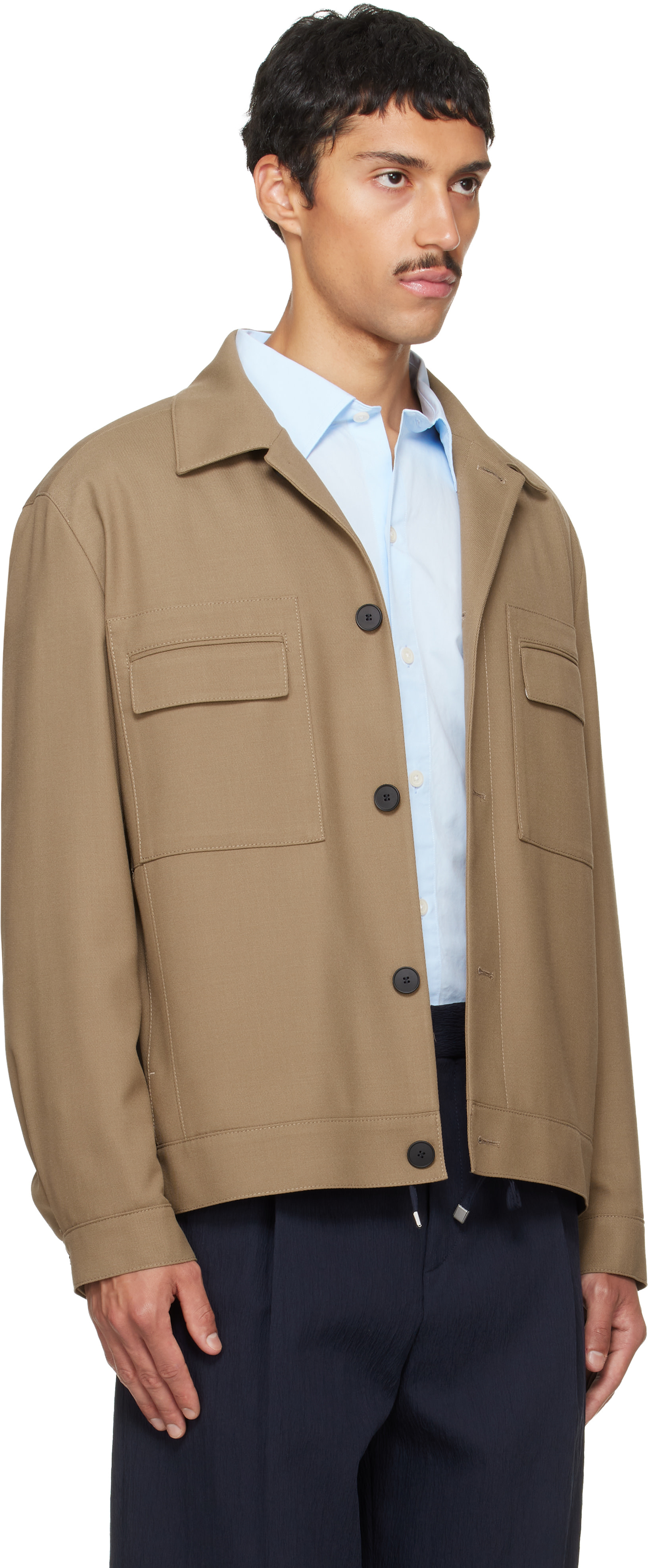 Hugo - Blouson ajusté beige