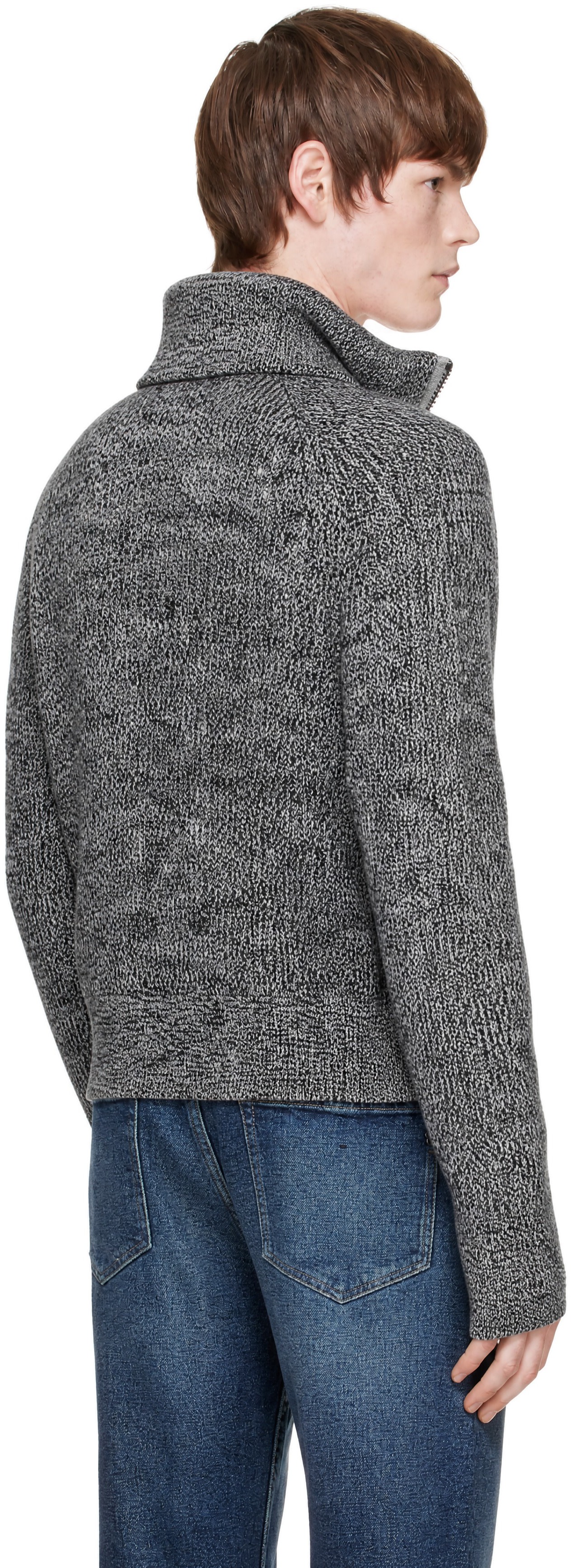 Hugo - Gray entire studios Edition Knitted-Wool Jacket