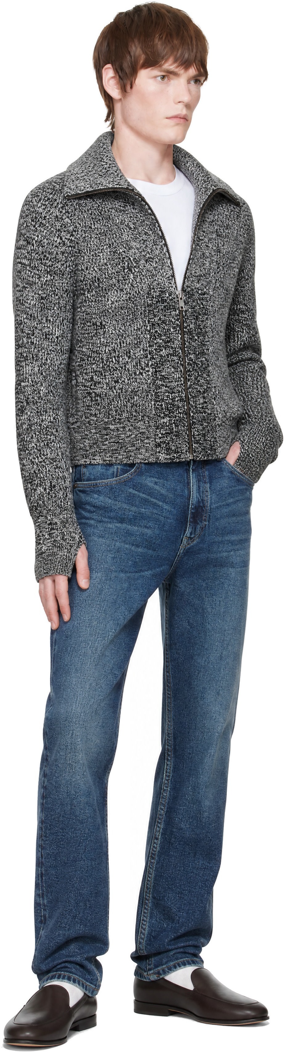 Hugo - Gray entire studios Edition Knitted-Wool Jacket