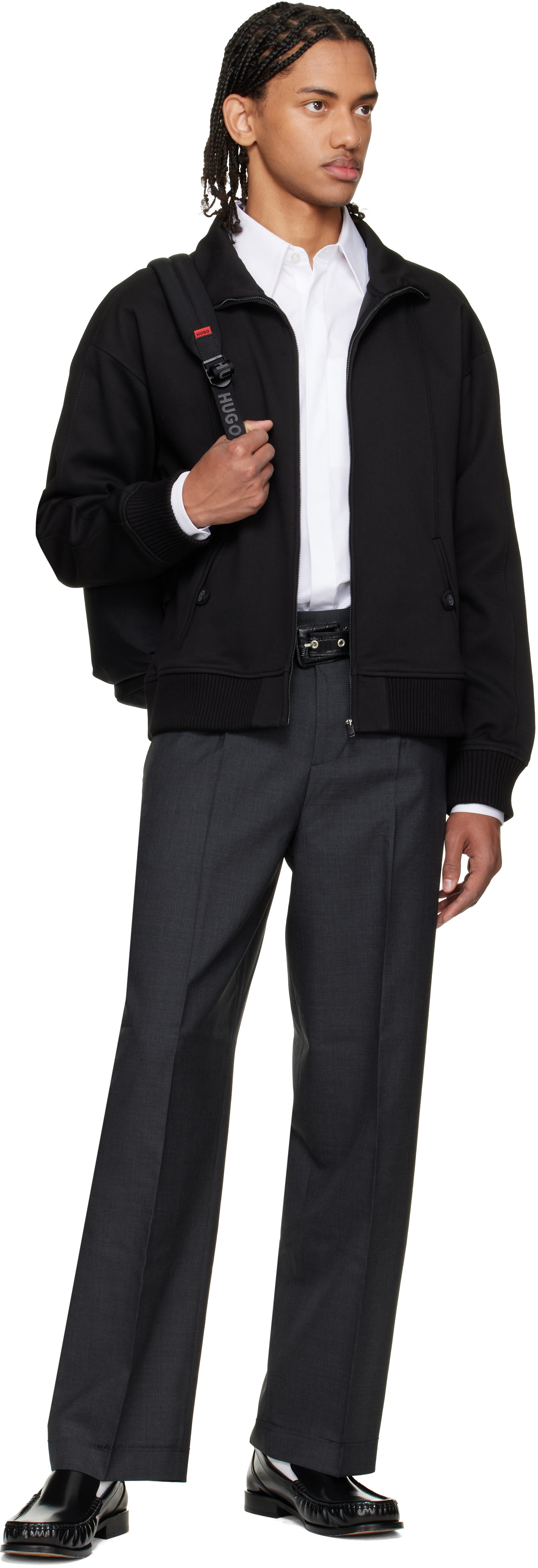 Hugo - 블랙 entire studios 집업 재킷