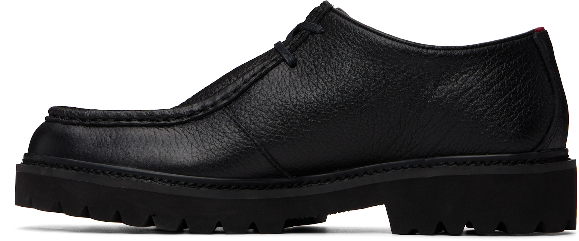 Hugo - Black Tumbled Leather Derbys