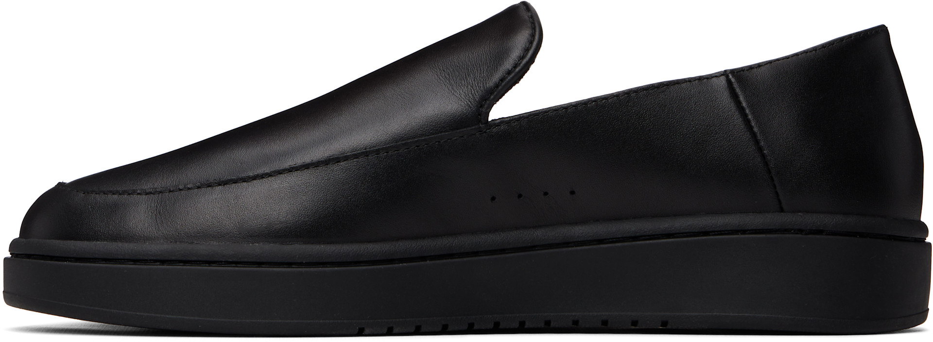Hugo - Black Logo Stamp Loafers
