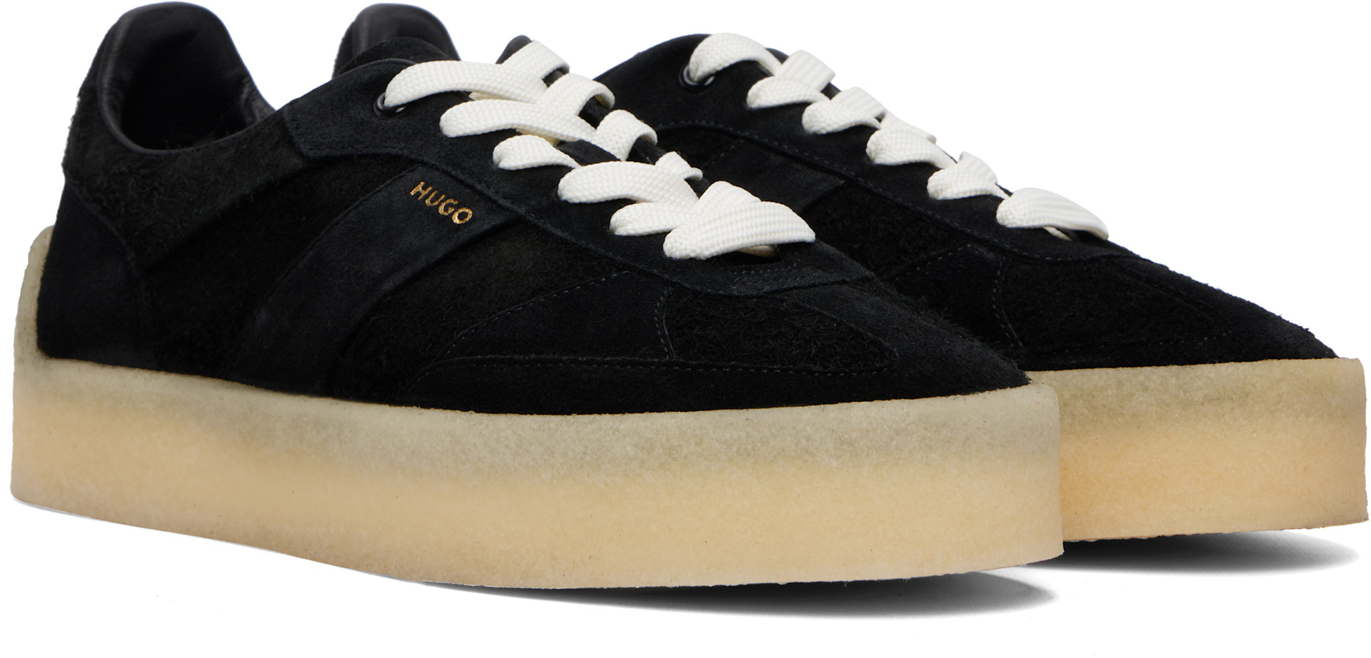 Hugo - Baskets noires en suède