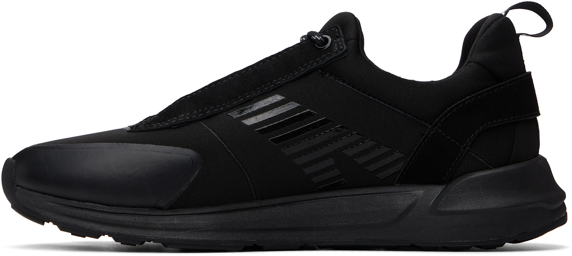 Hugo - Black Printed-Logo Sneakers