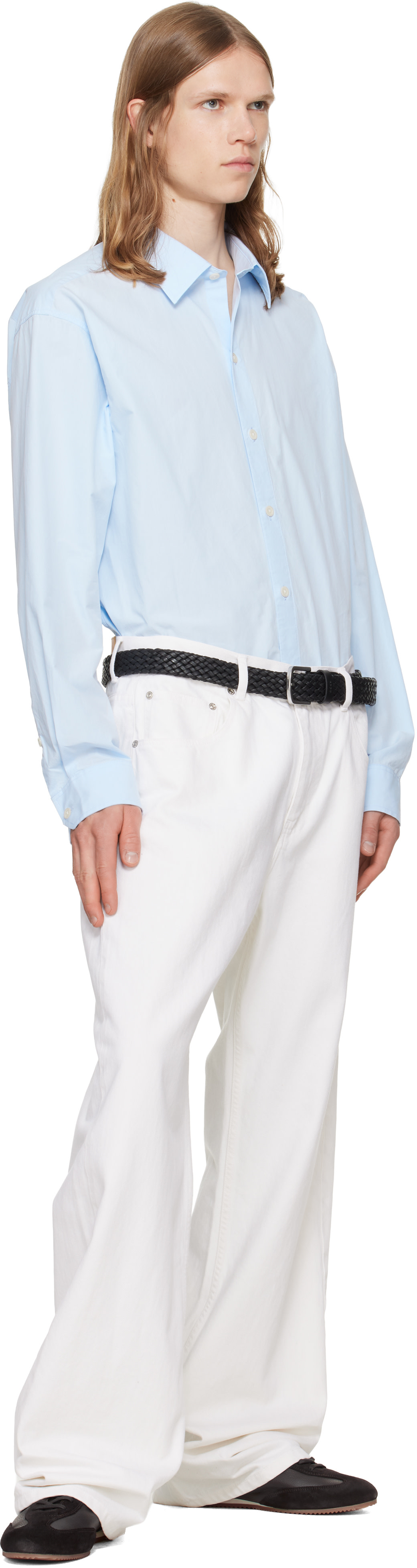 BOSS - Black Woven Leather Belt