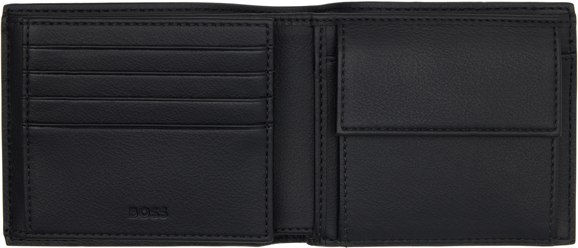 BOSS - Black Trifold Wallet