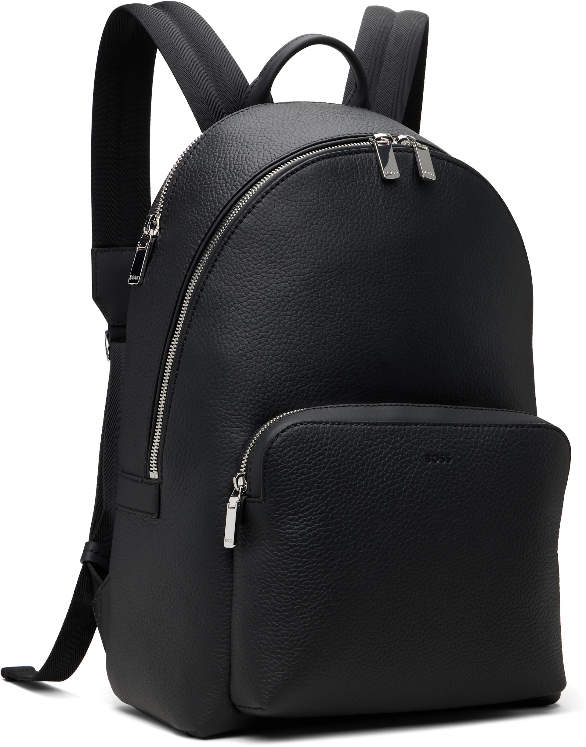 BOSS - Black Embossed-Logo Backpack