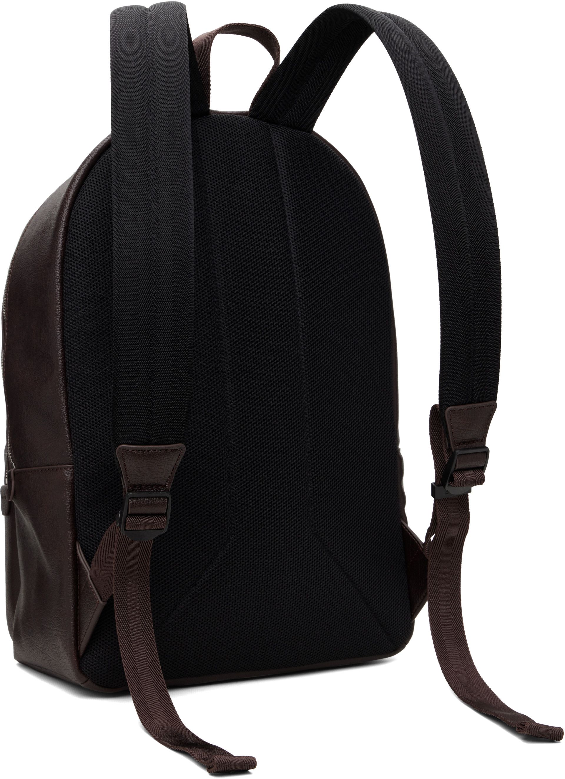 BOSS - Brown Logo-Detail Backpack