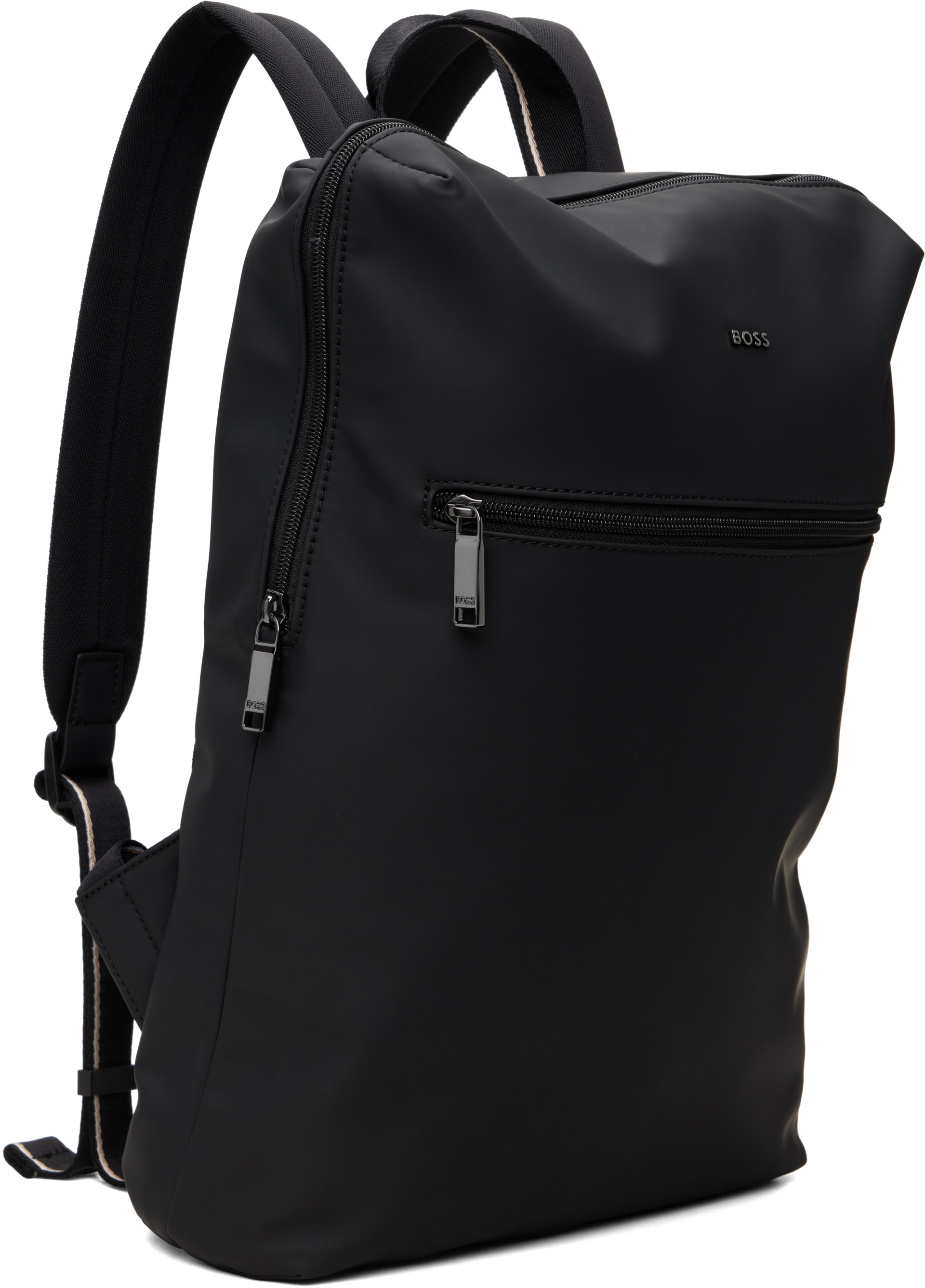 BOSS - Black Logo-Detail Backpack
