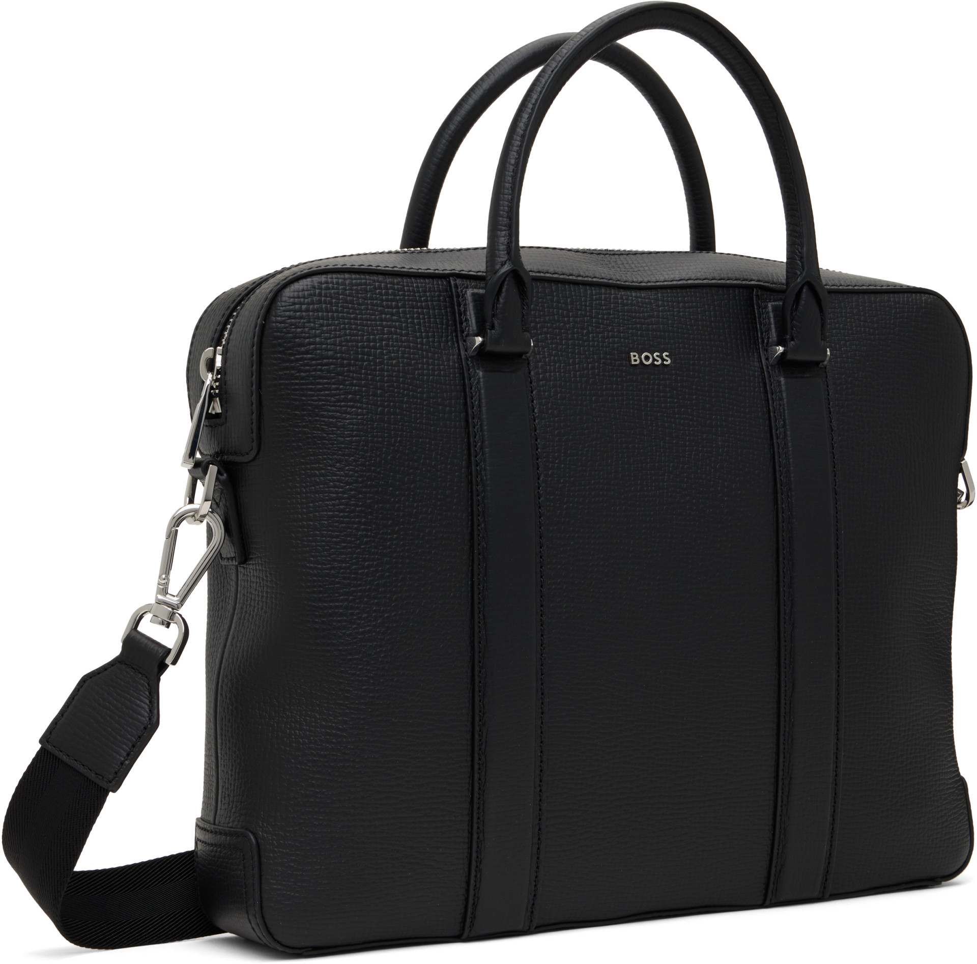Boss - Porte-document structuré noir à deux poignées