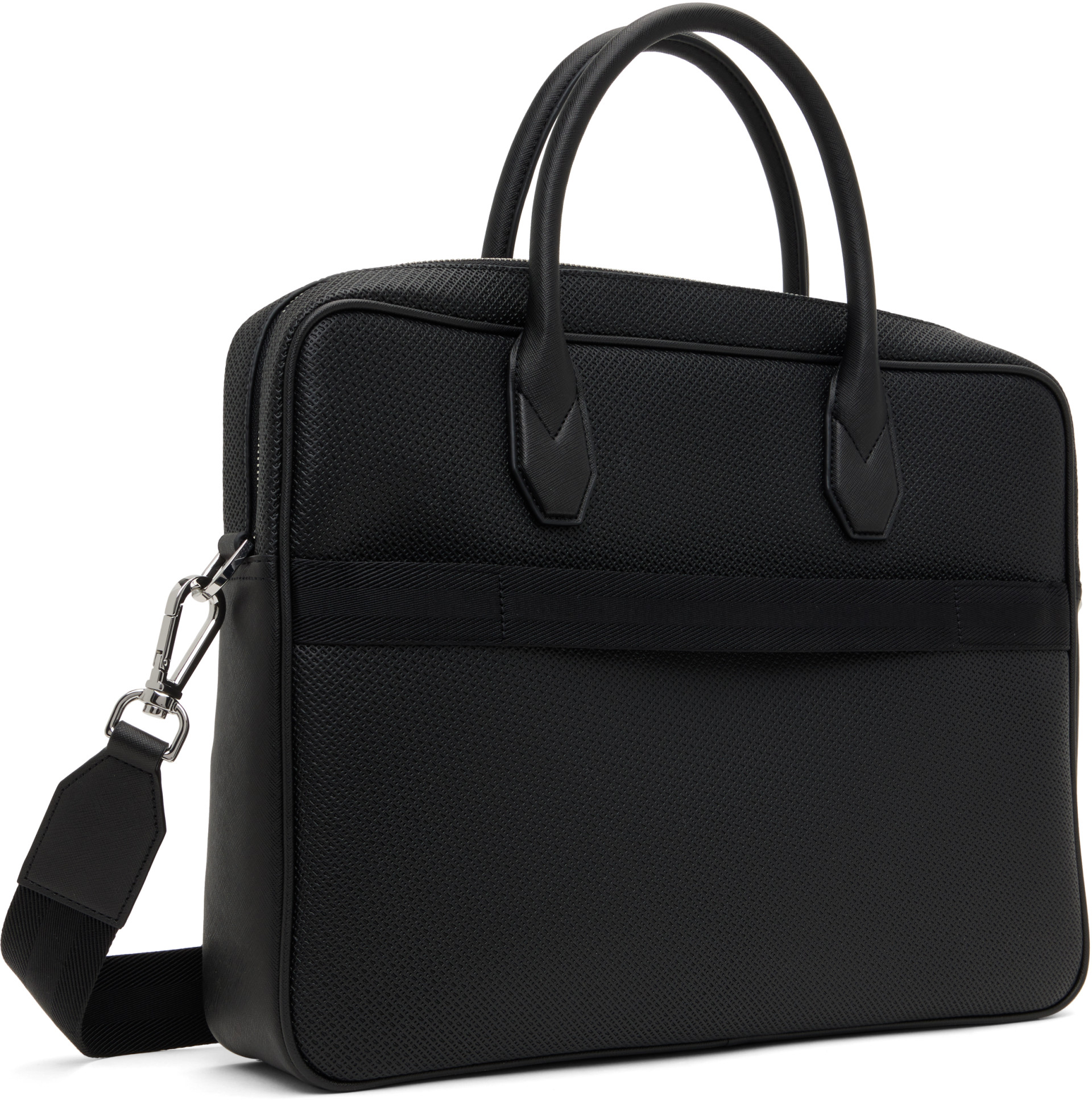 BOSS - Black Document Case Monogram Briefcase