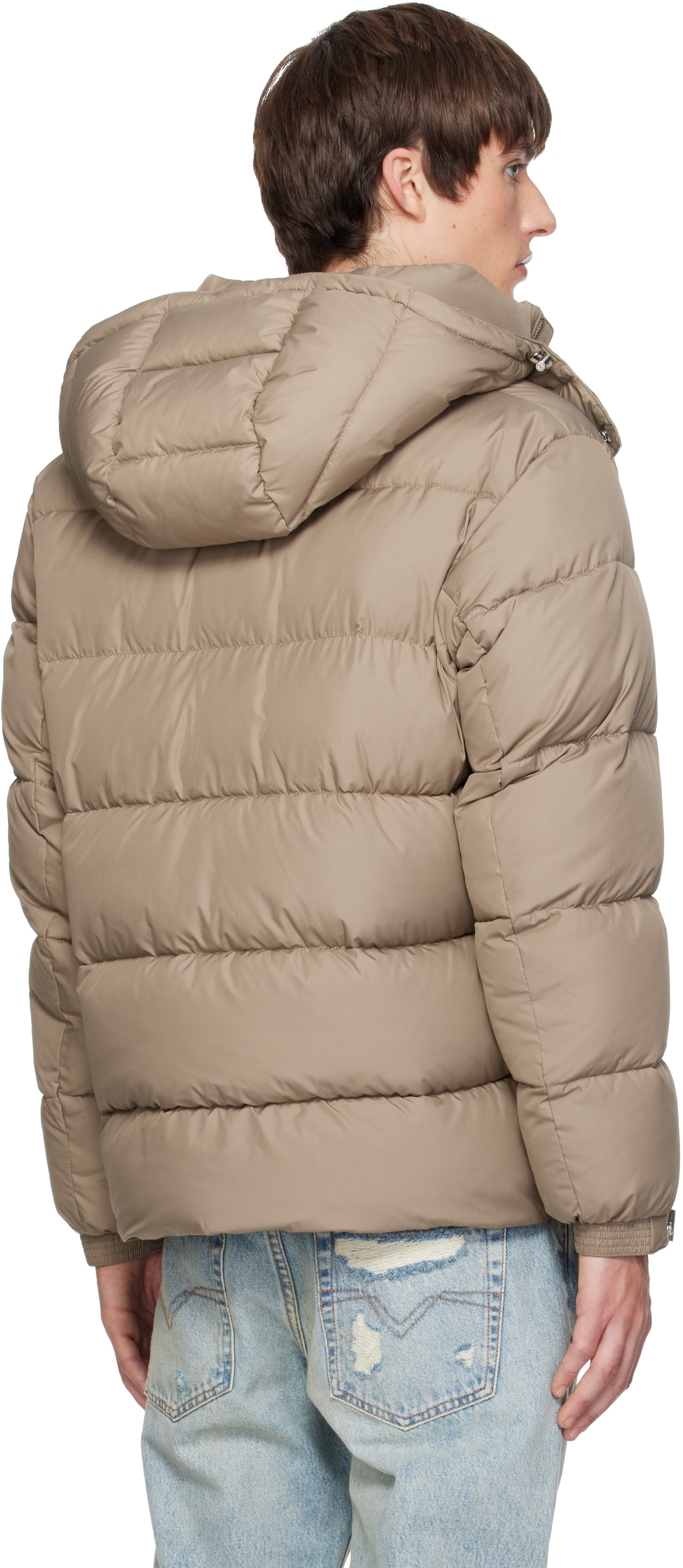 BOSS - Beige Quilted Puffer Jacket
