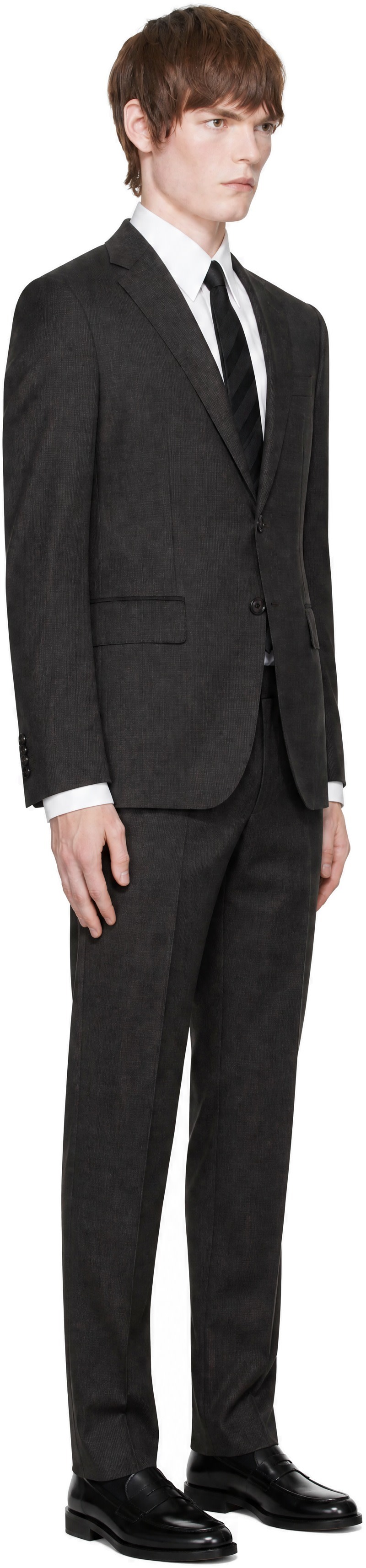 BOSS - Brown Single-Breasted Suit