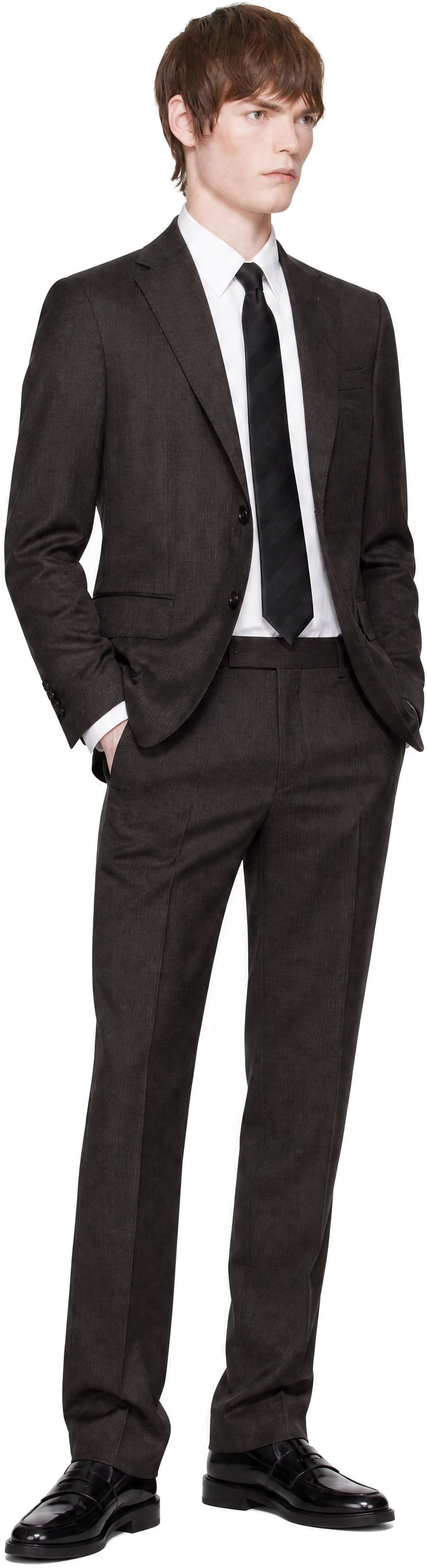 BOSS - Brown Single-Breasted Suit