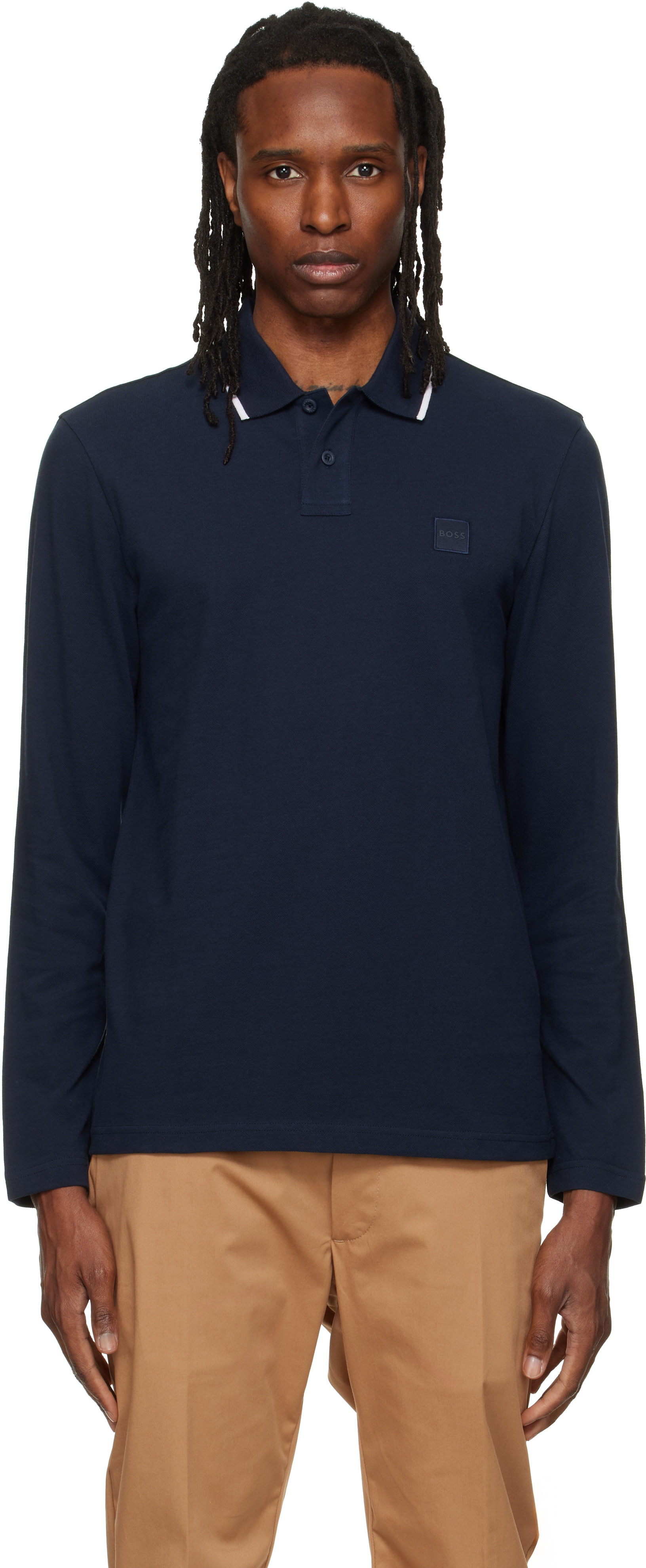 BOSS - Navy Logo Patch Polo