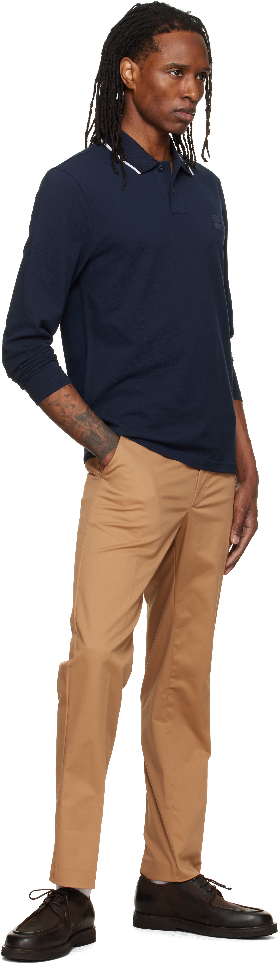 BOSS - Navy Logo Patch Polo