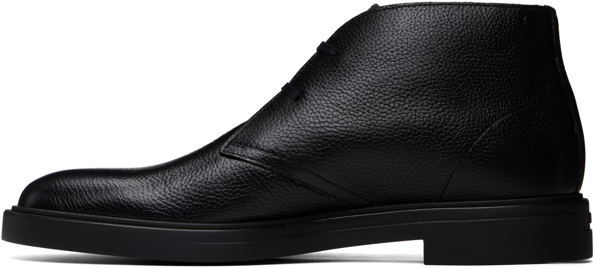 BOSS - Black Wool-Lined Chukka Boots