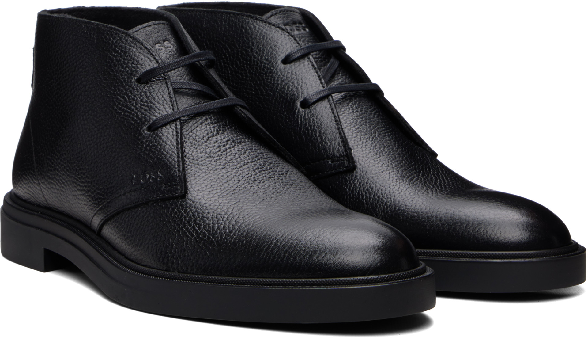 BOSS - Black Wool-Lined Chukka Boots