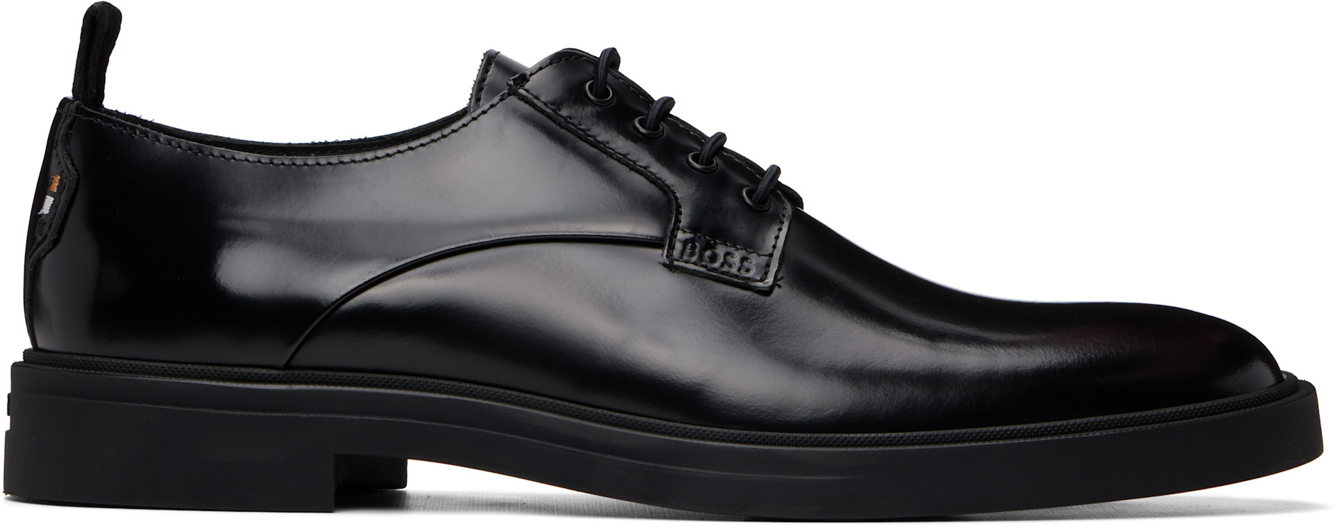 BOSS - Black Embossed-Logo Derbys