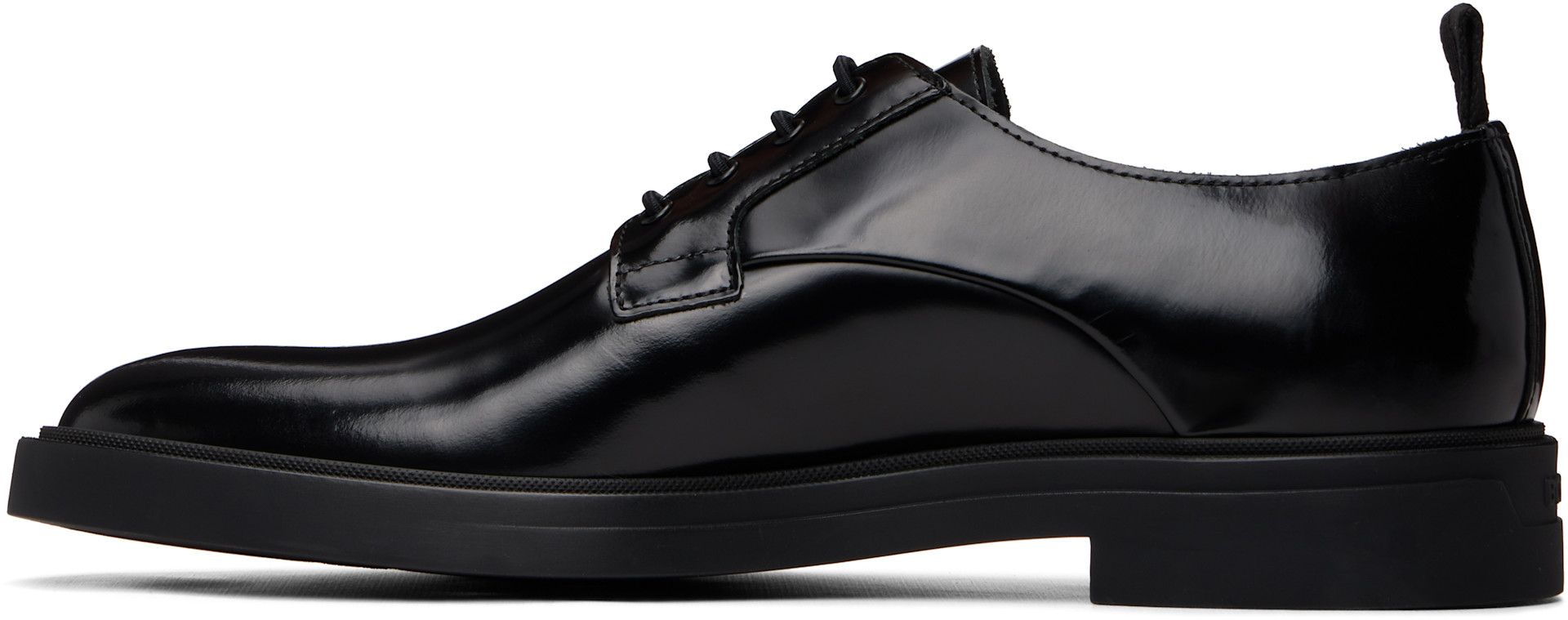 BOSS - Black Embossed-Logo Derbys