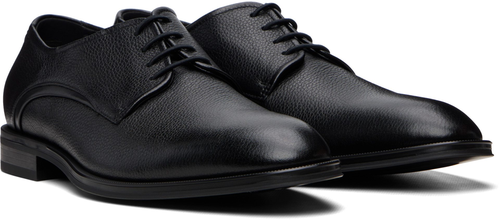 BOSS - Black Grained Leather Derbys
