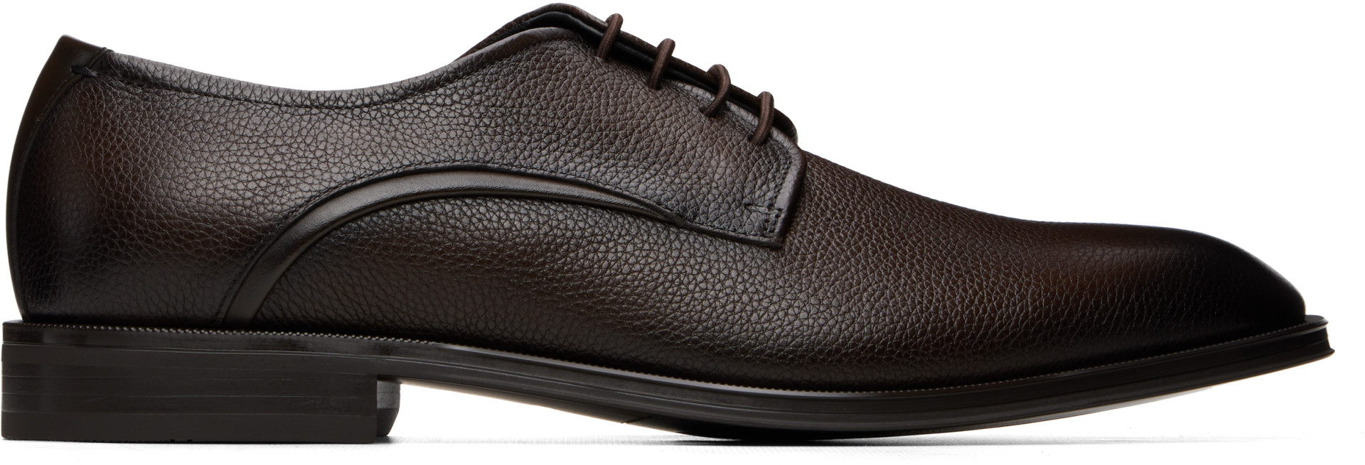 BOSS - Brown Grained Leather Derbys