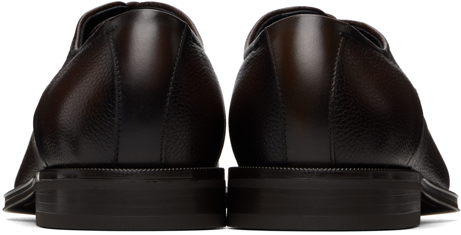 BOSS - Brown Grained Leather Derbys